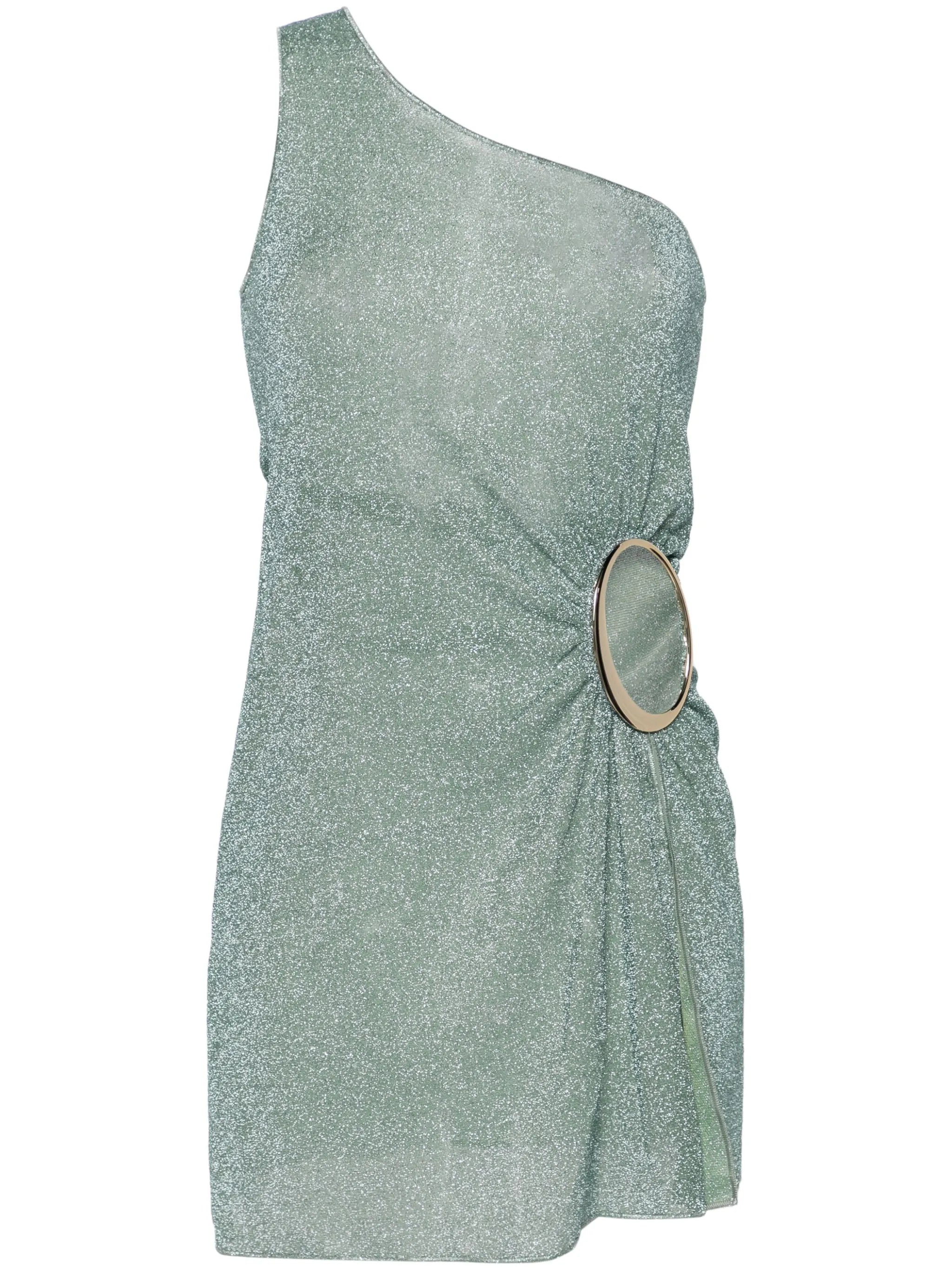 Lumière Maxi-O lurex minidress