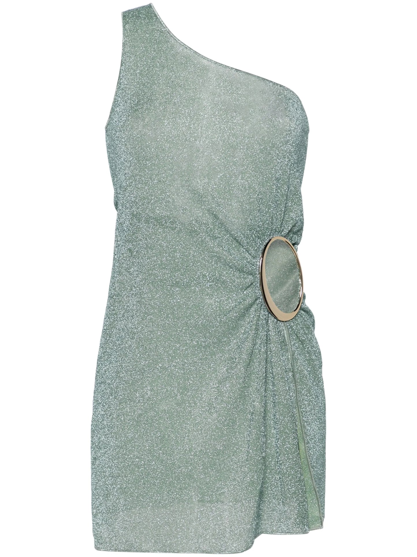 Lumière Maxi-O lurex minidress