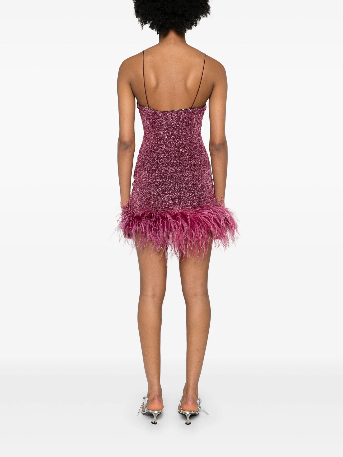 Lumière Plumage lurex minidress