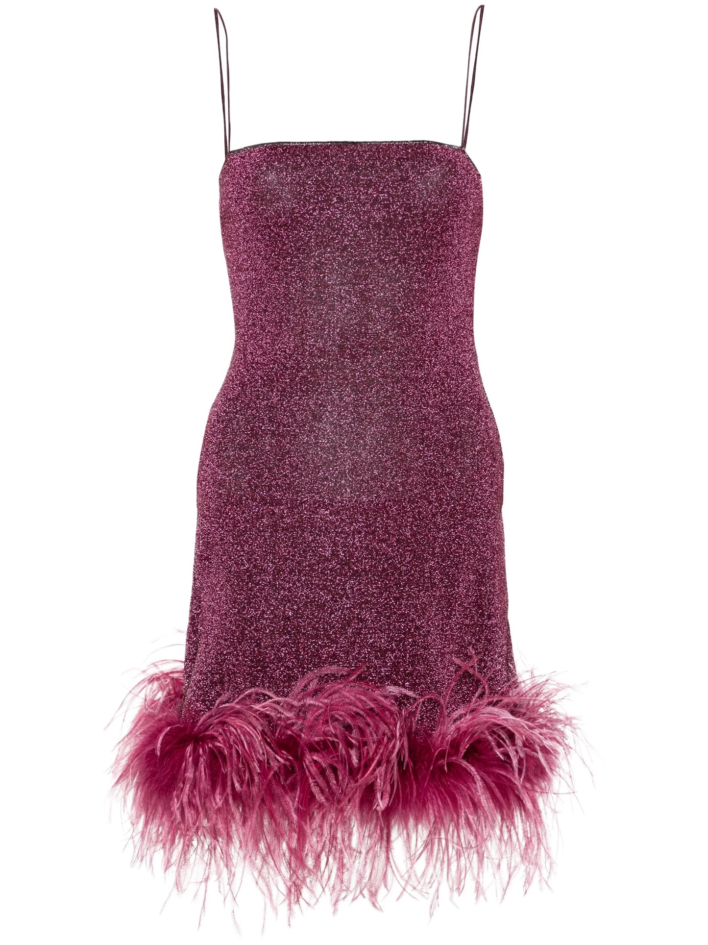 Lumière Plumage lurex minidress