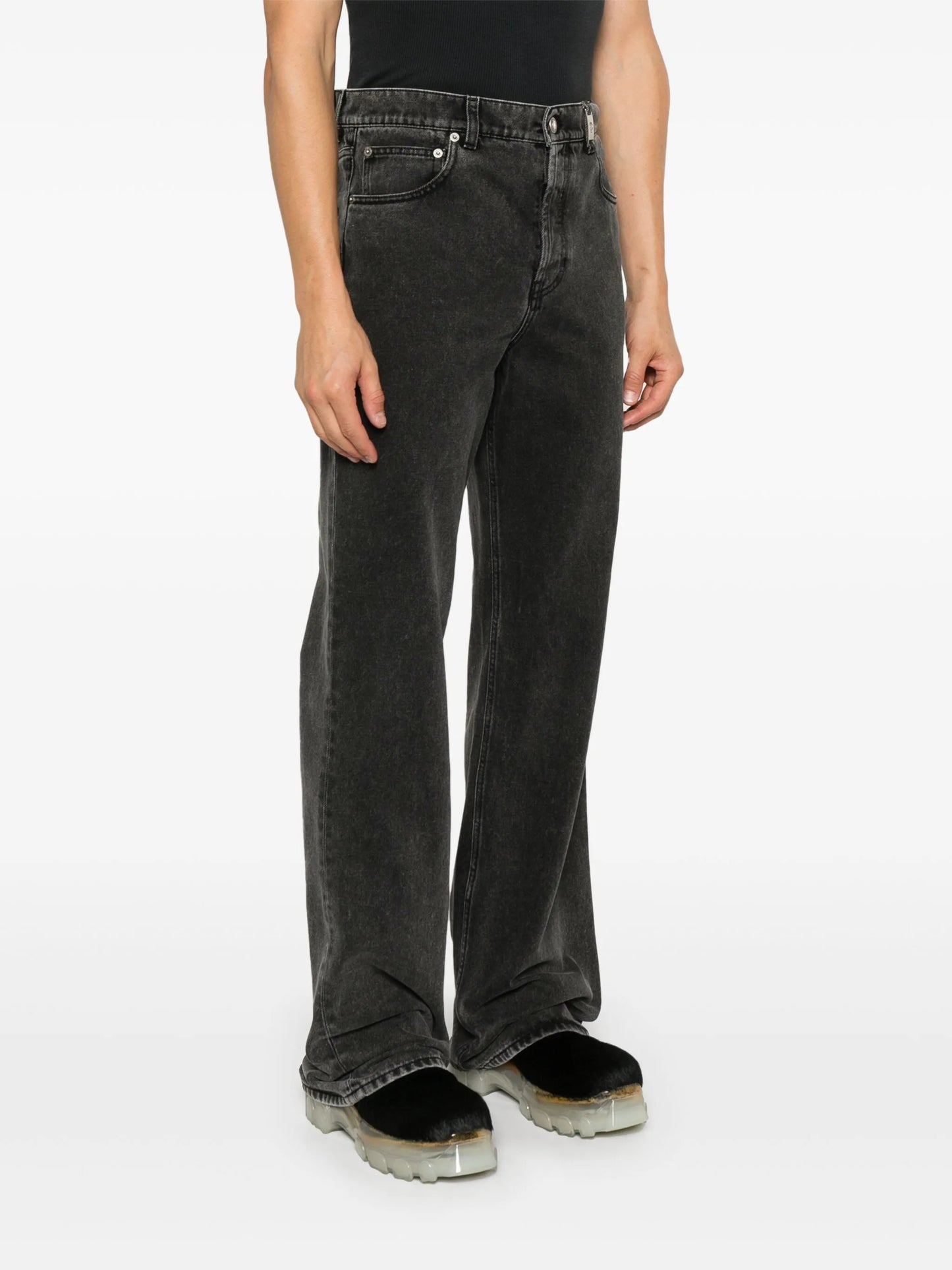 straight-leg jeans