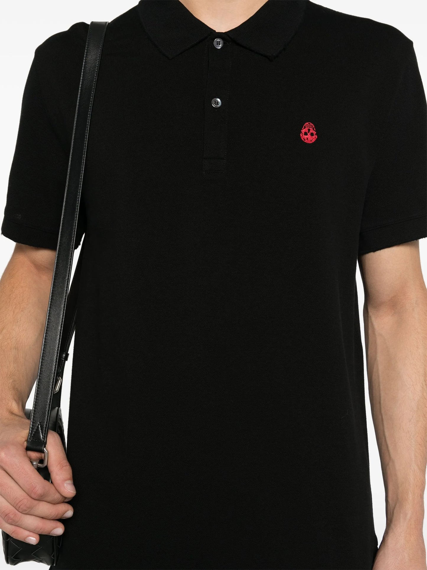 inverted-skull polo shirt