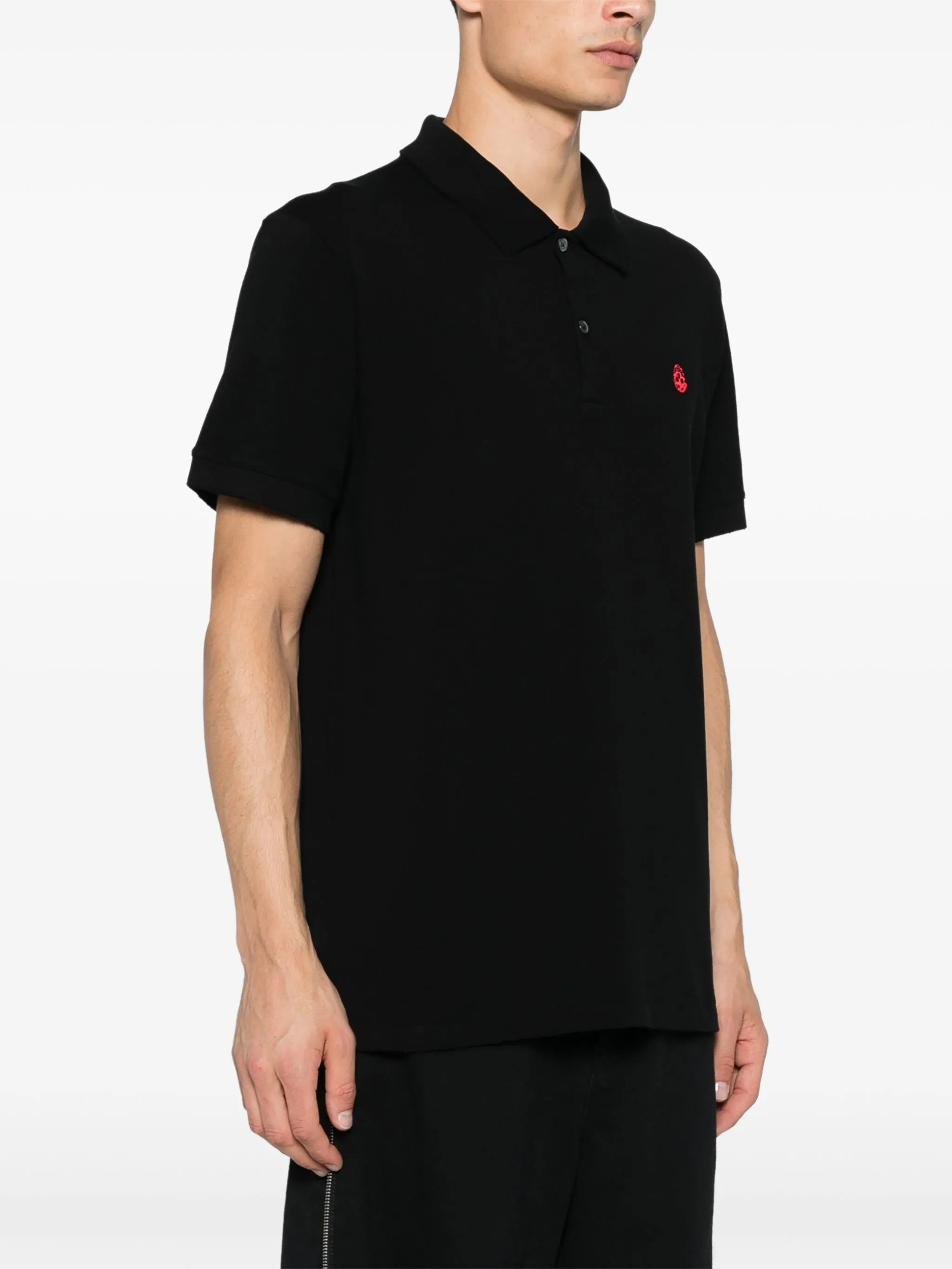 inverted-skull polo shirt
