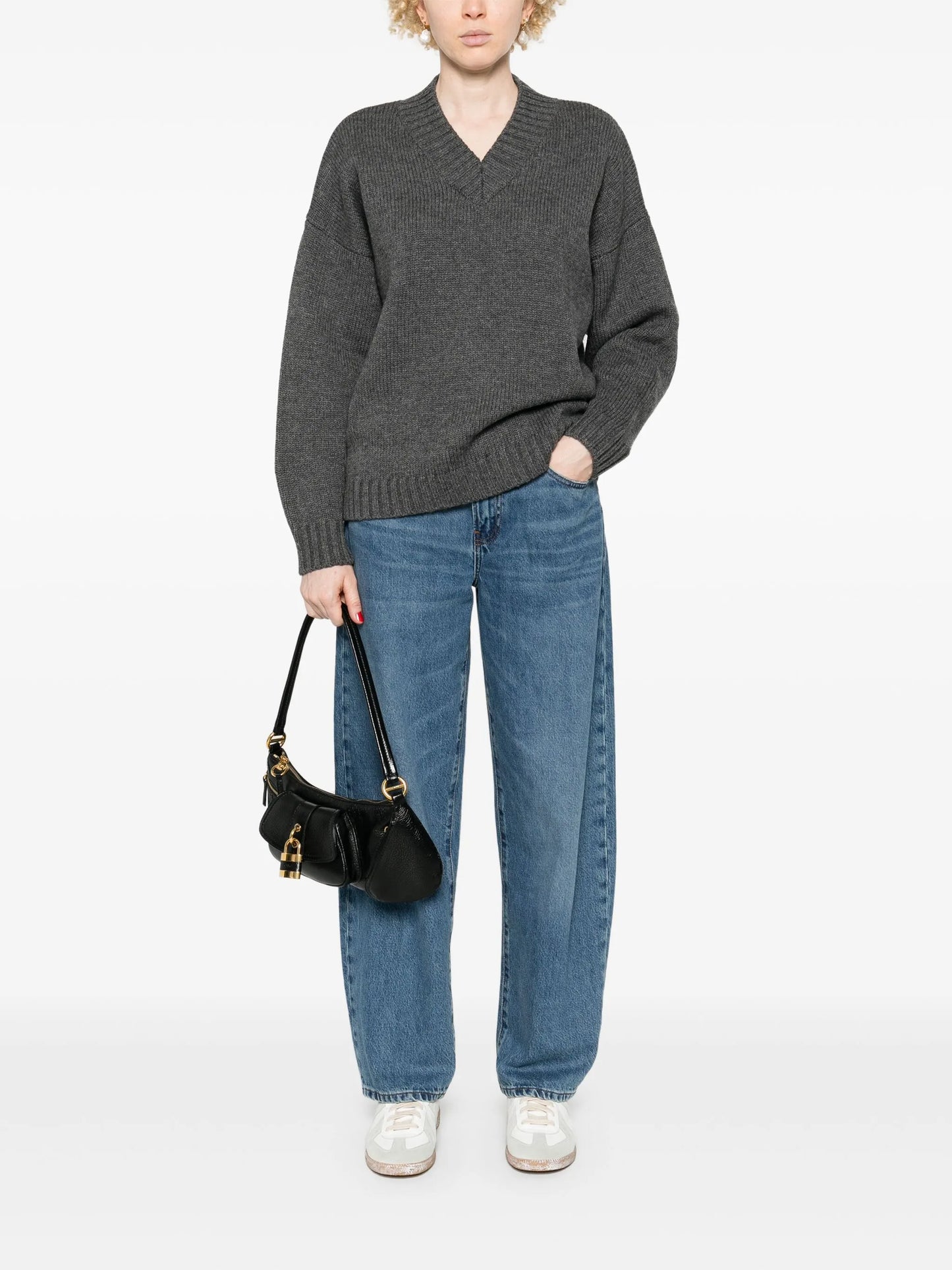 V-neck sweater