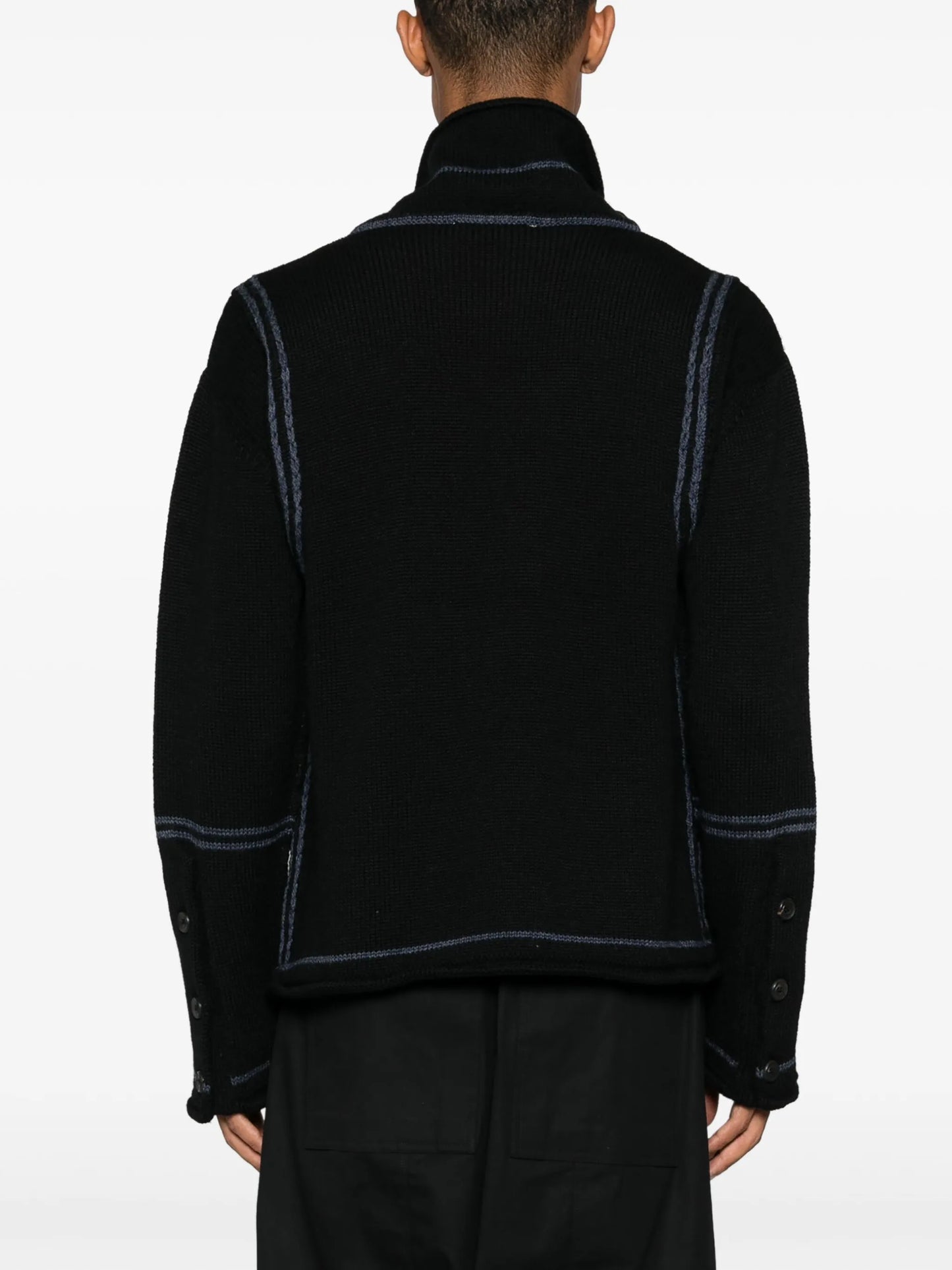 contrasting-trim sweater