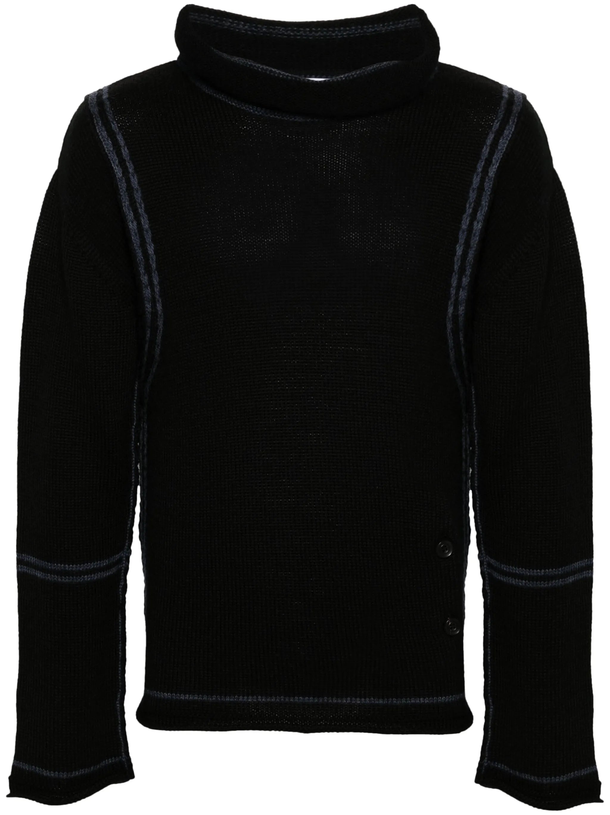 contrasting-trim sweater