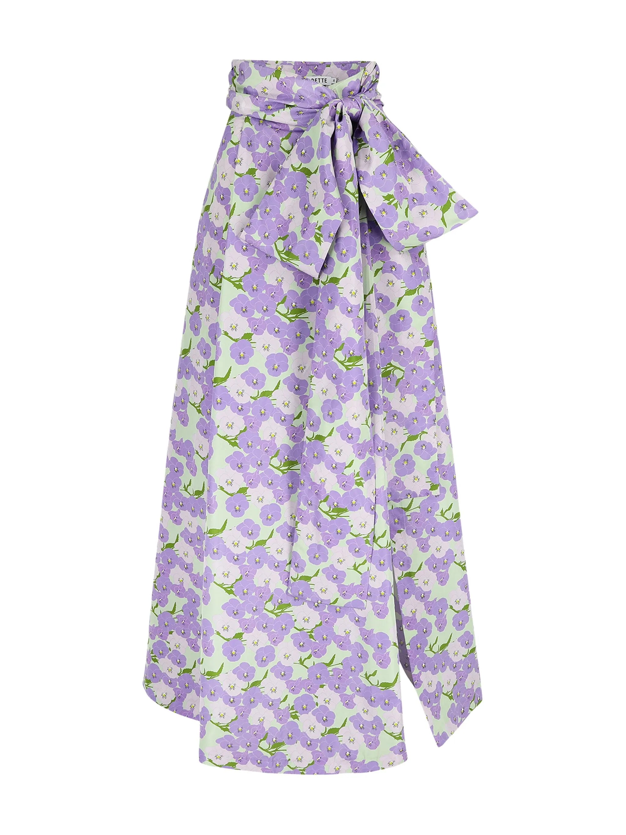 Beatrice floral-print skirt