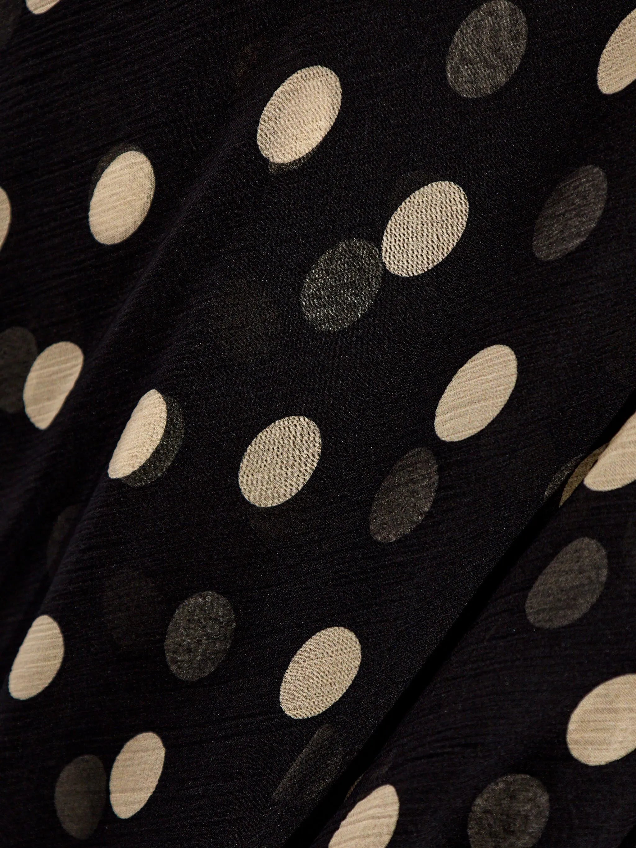 polka dot-print silk minidress
