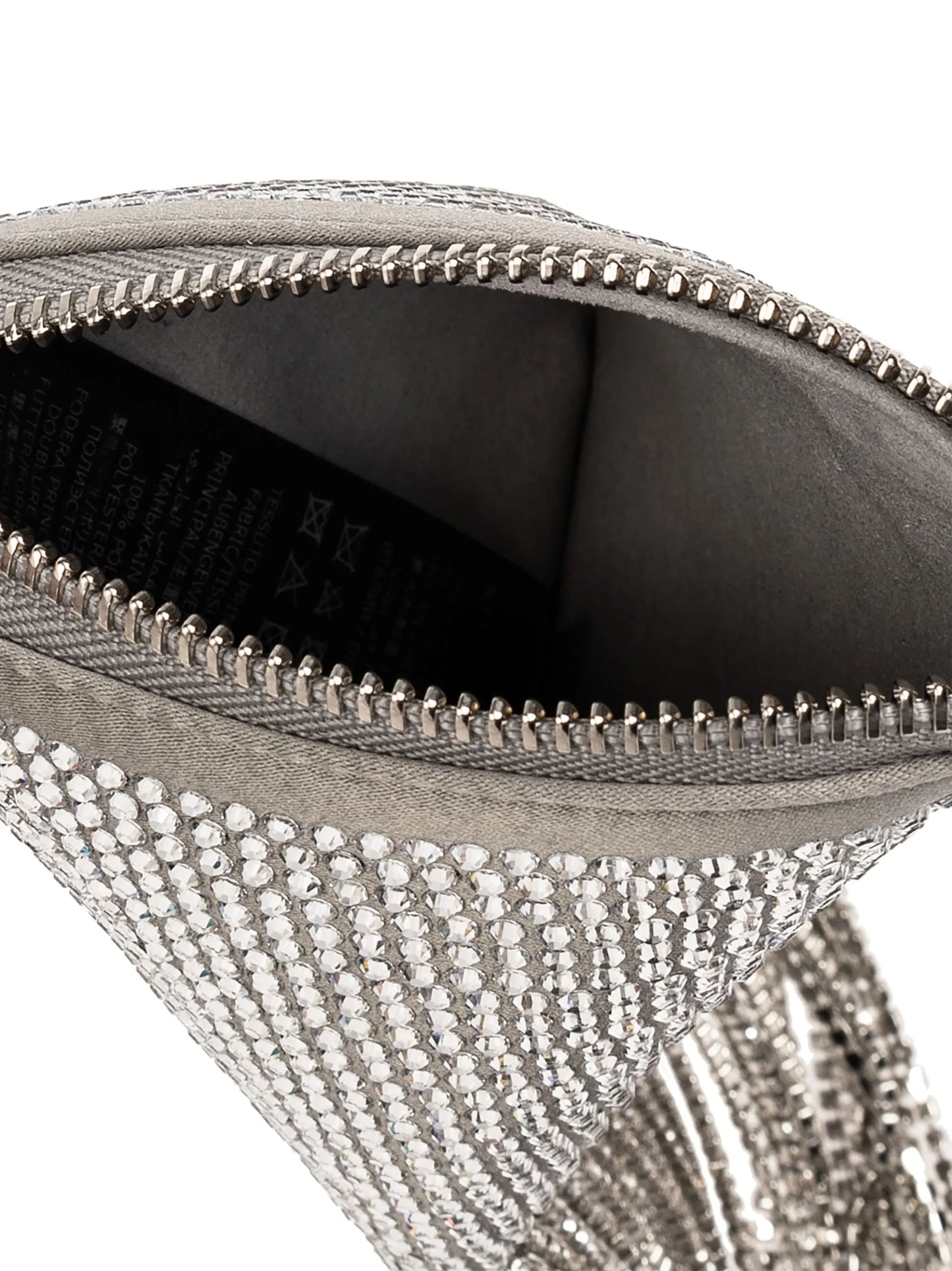crystal-embellished fringed mini bag