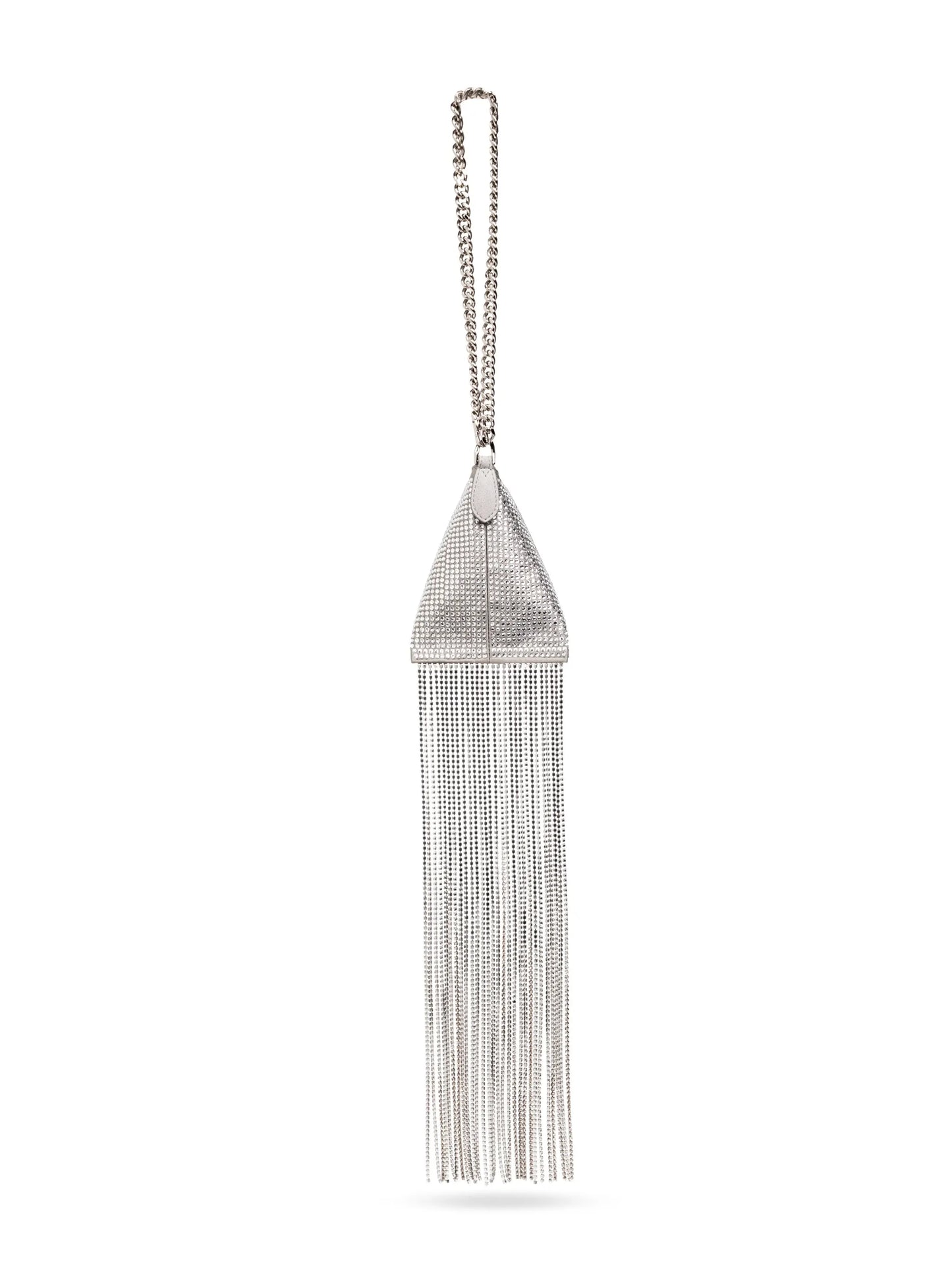 crystal-embellished fringed mini bag