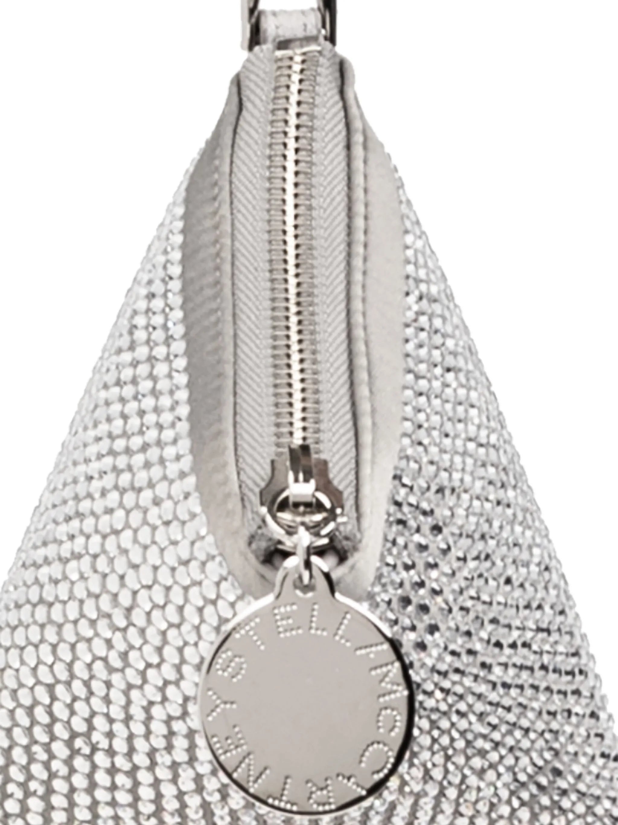 crystal-embellished fringed mini bag