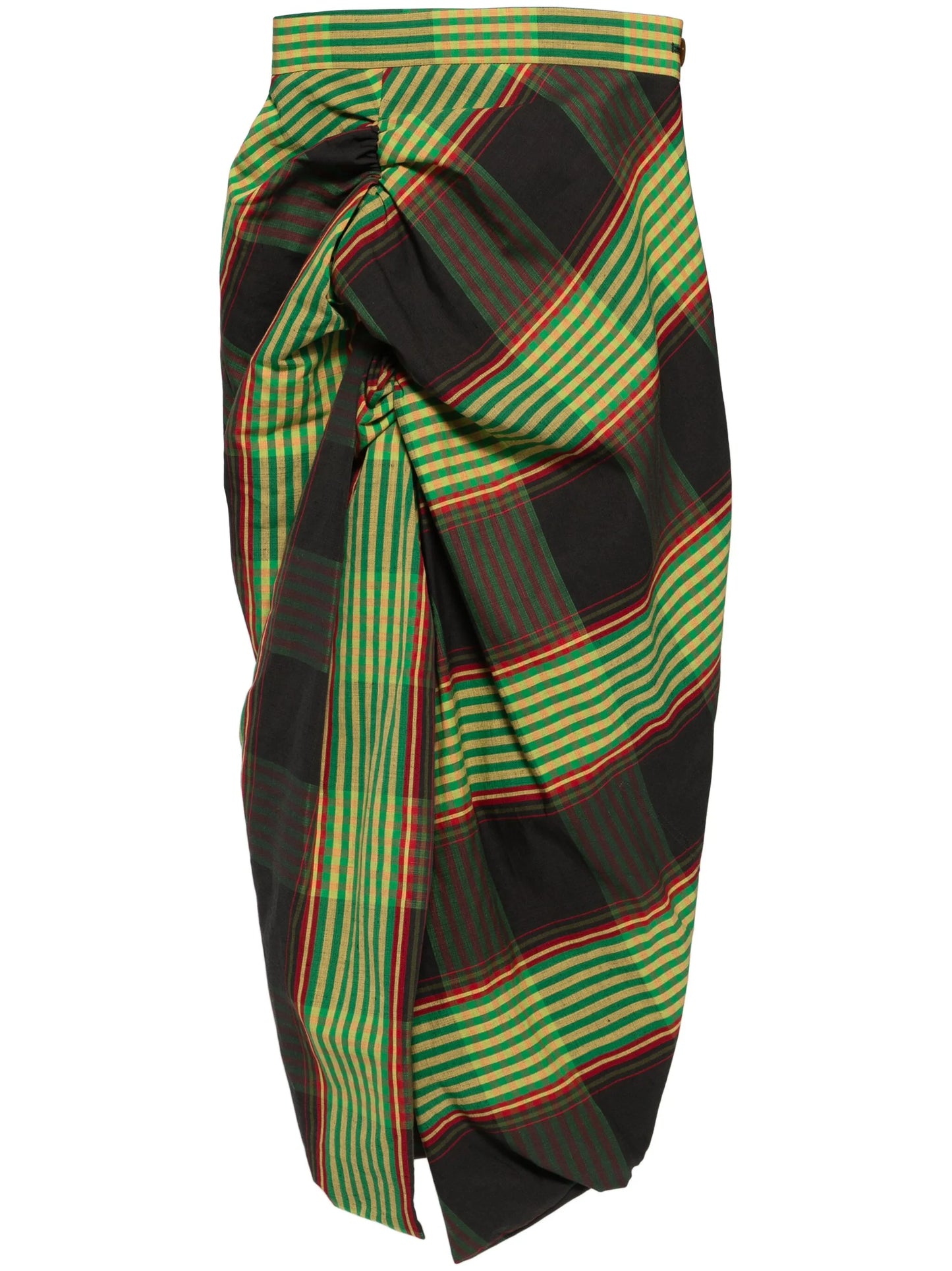 Combat Tartan-motif skirt