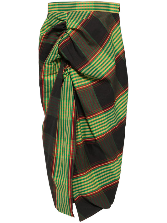 Combat Tartan-motif skirt