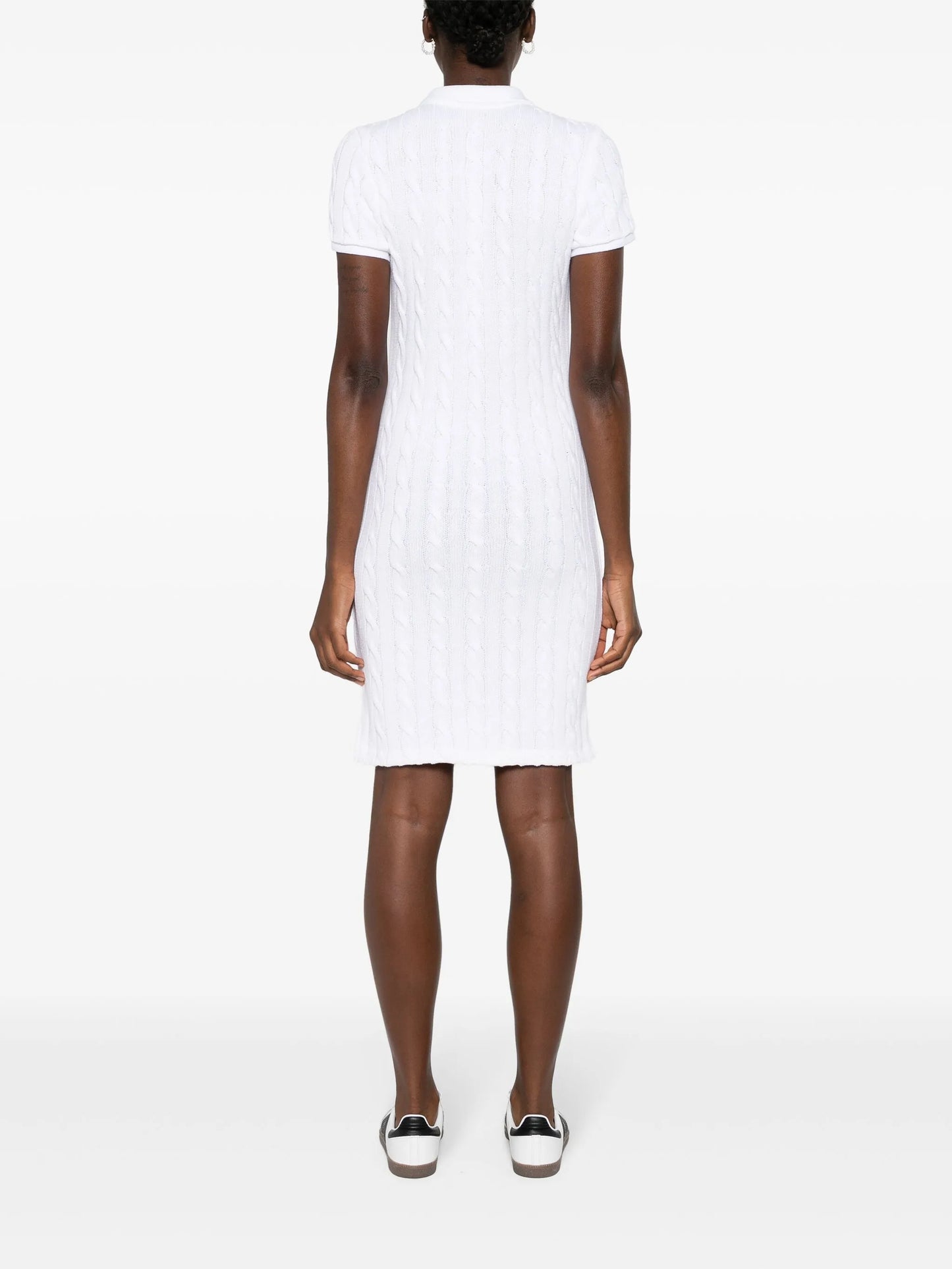 cable-knit mini dress
