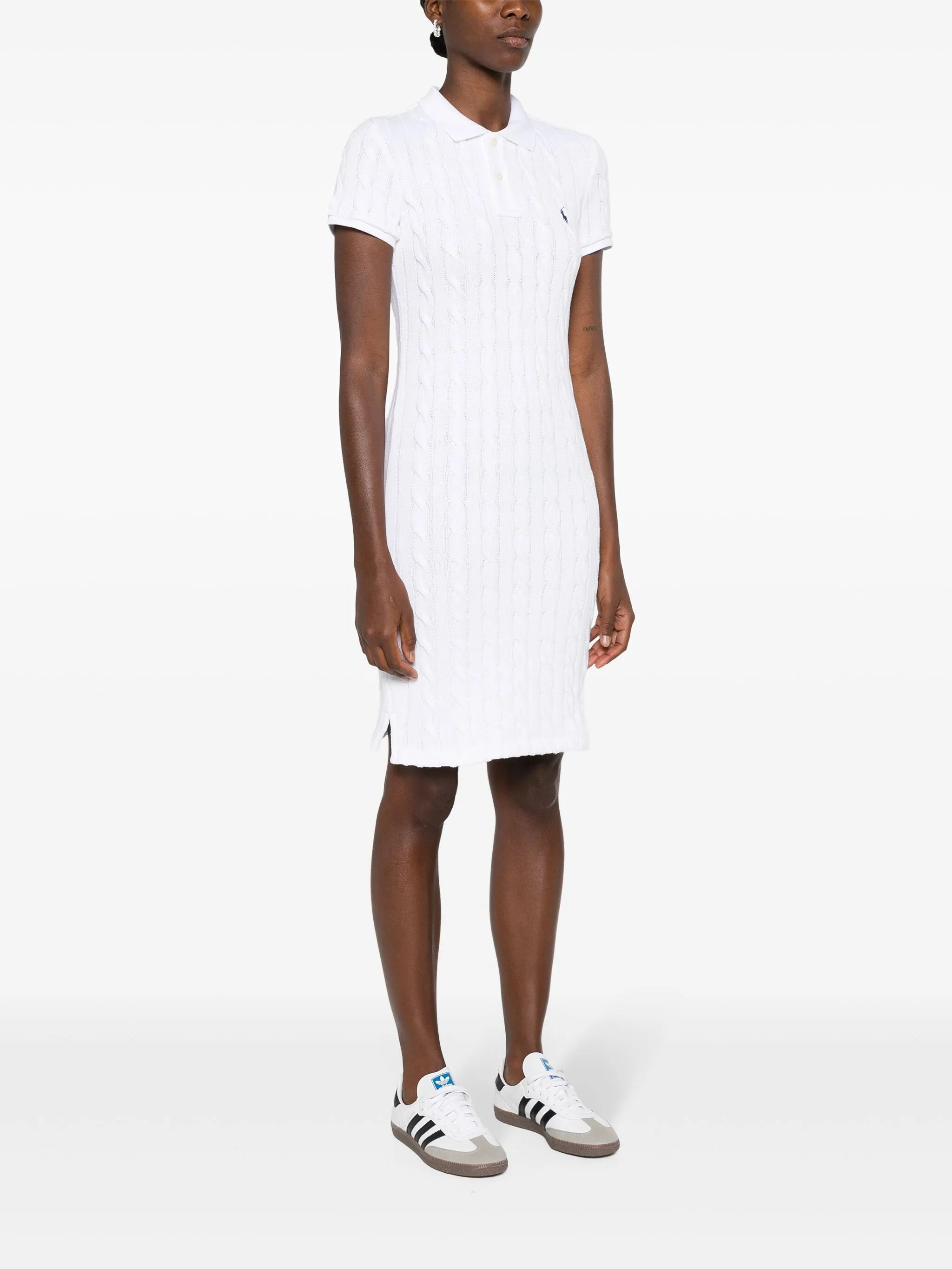 cable-knit mini dress
