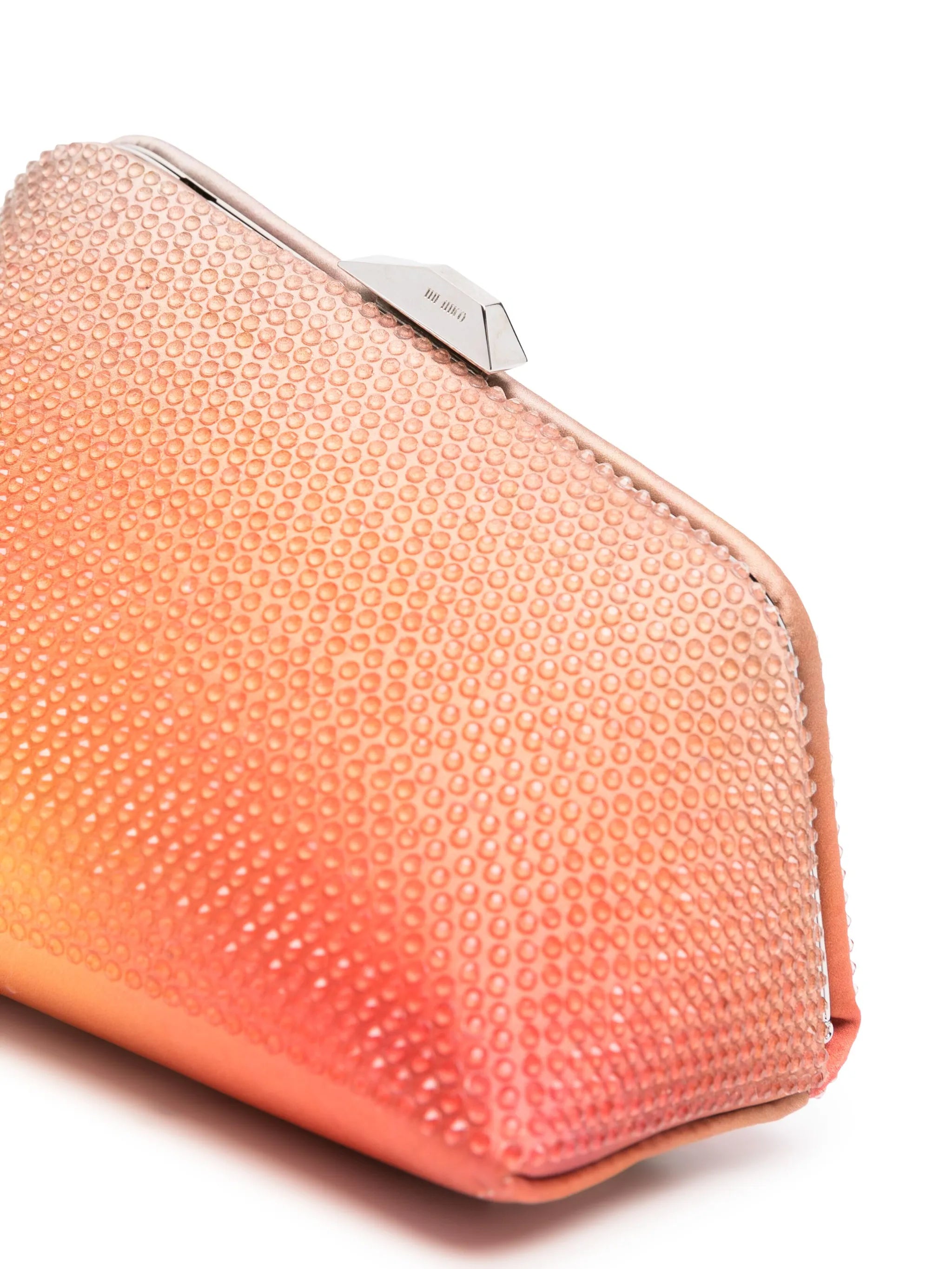 Midnight ombré-effect clutch