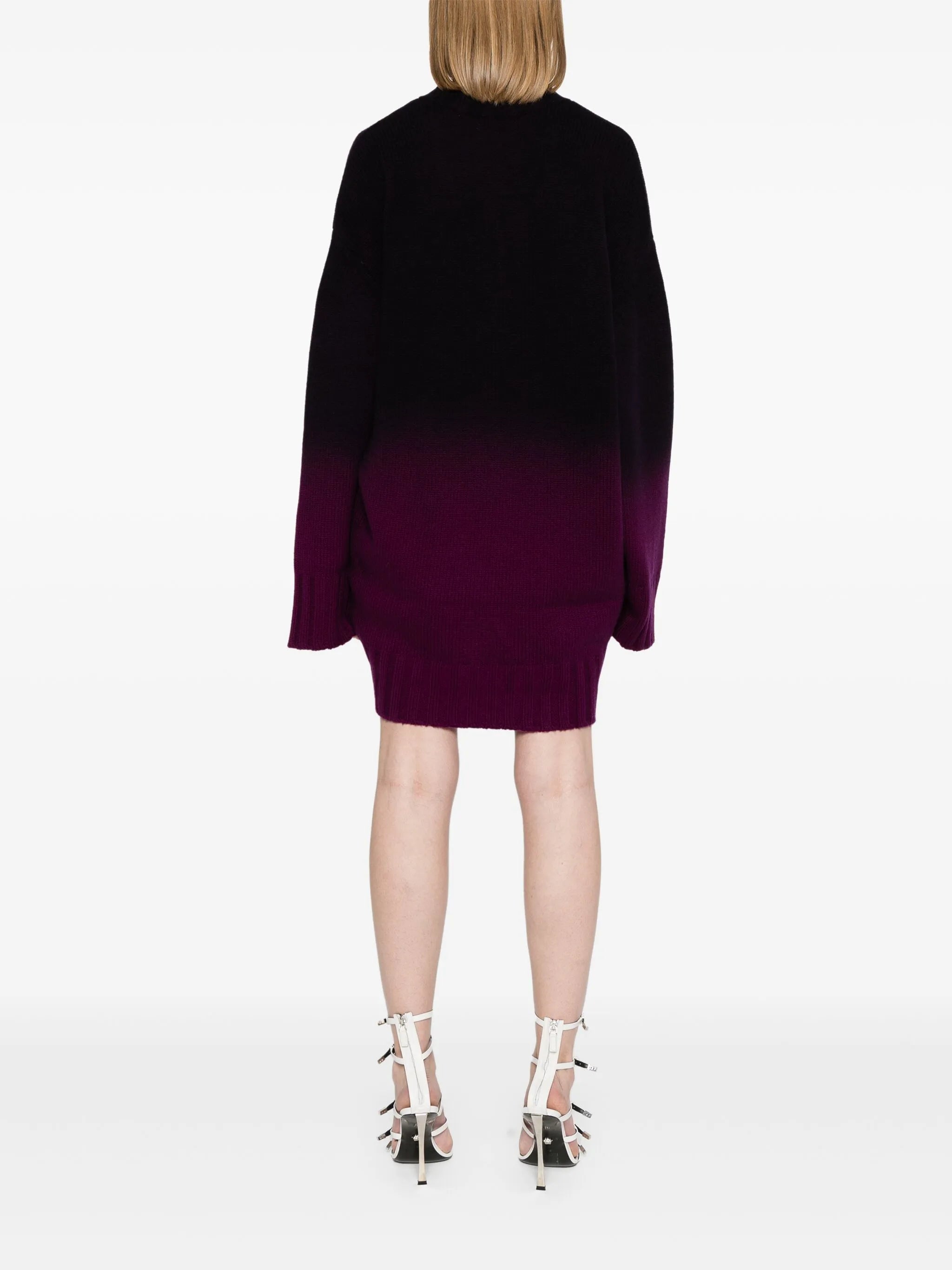 ombré-effect long-length jumper