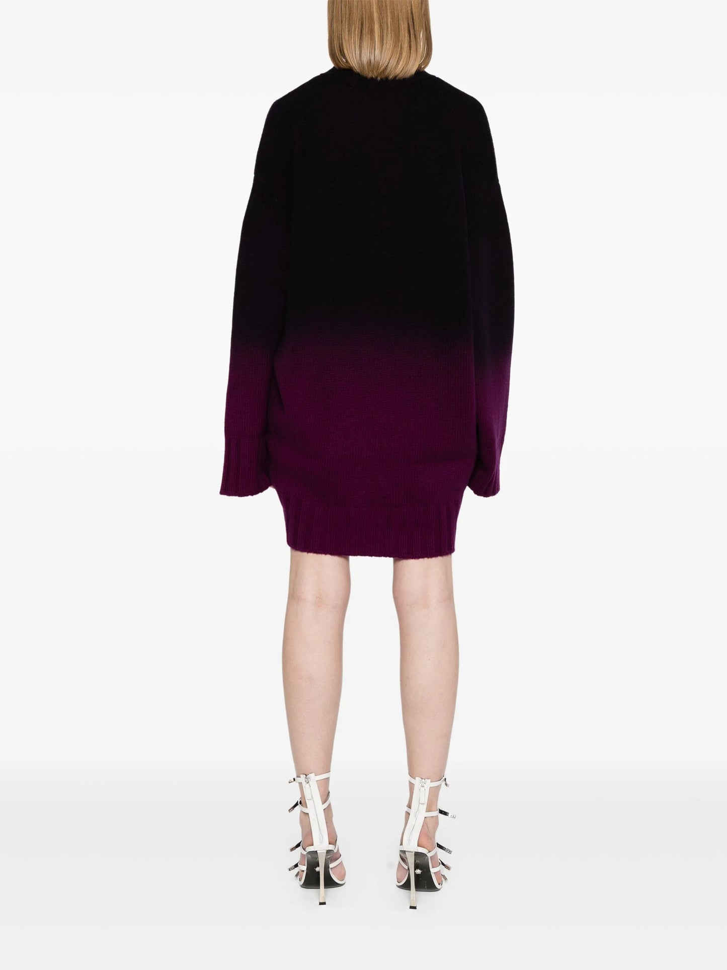 ombré-effect long-length jumper