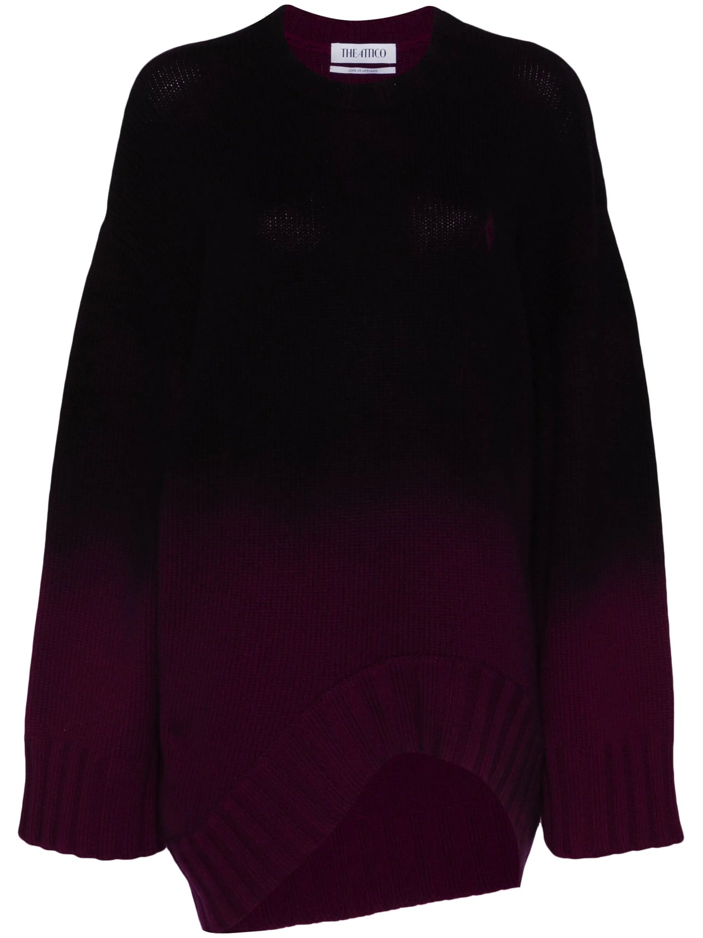 ombré-effect long-length jumper