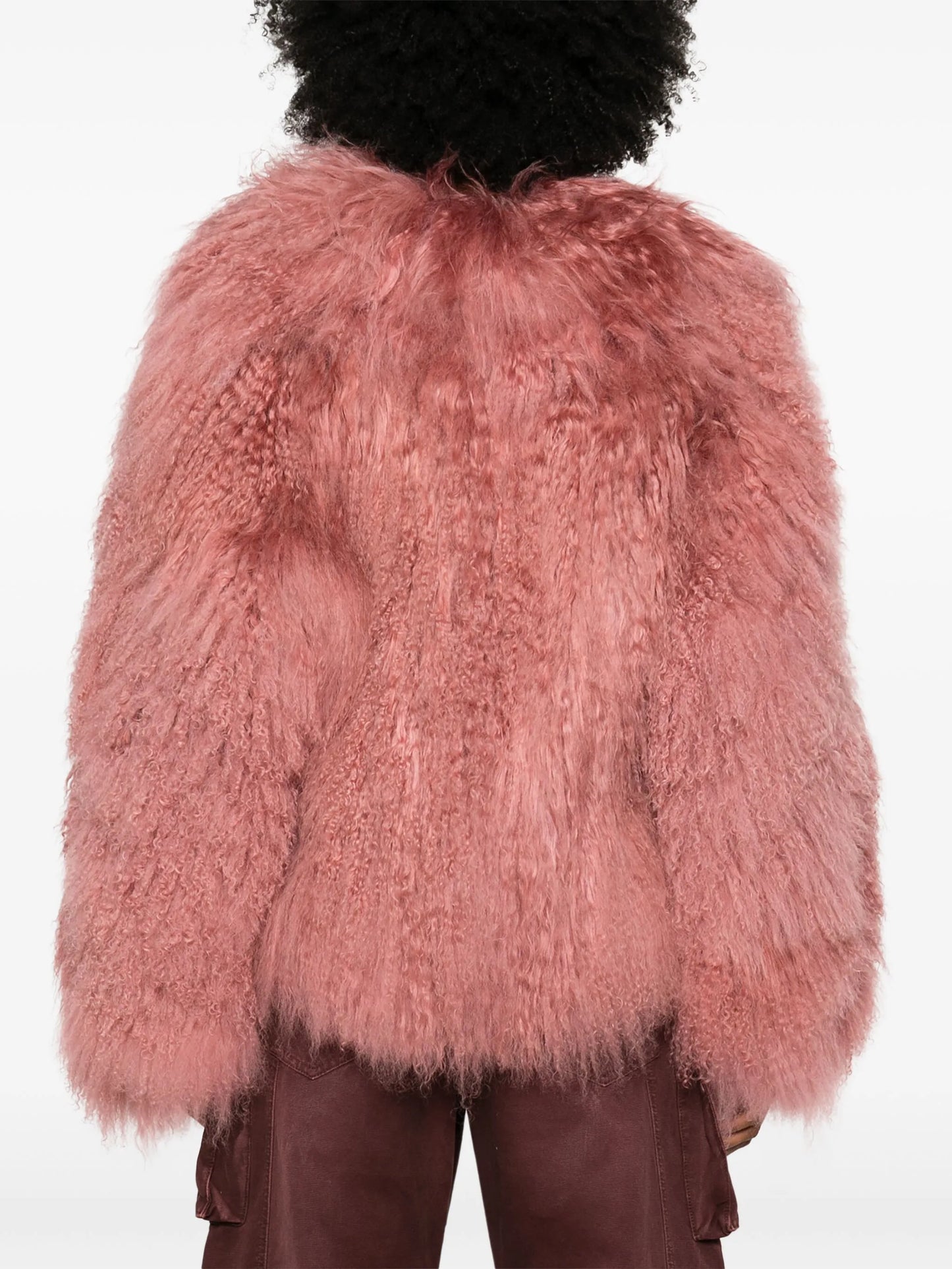 brushed shearling jacket