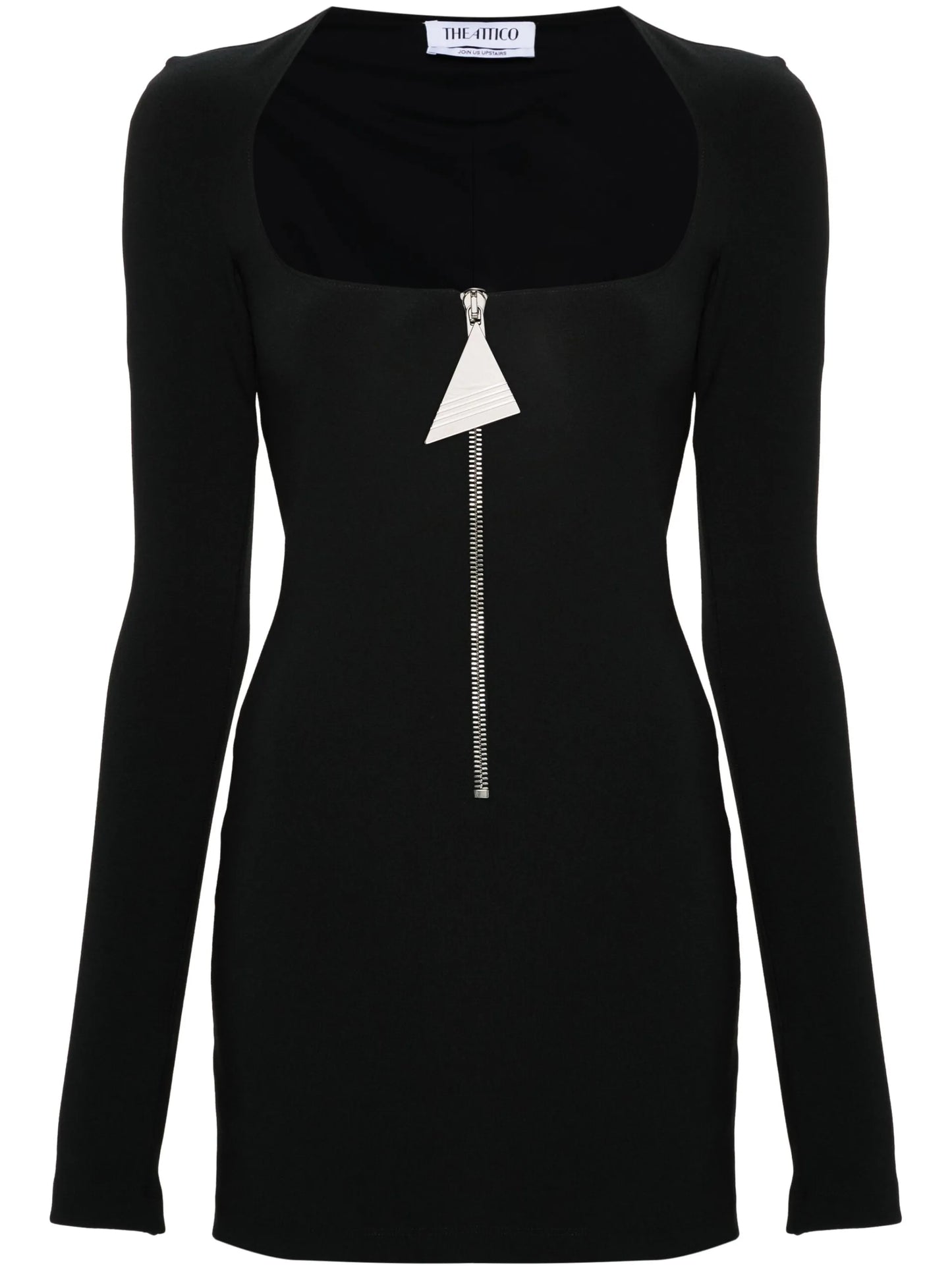 scoop-neck mini dress