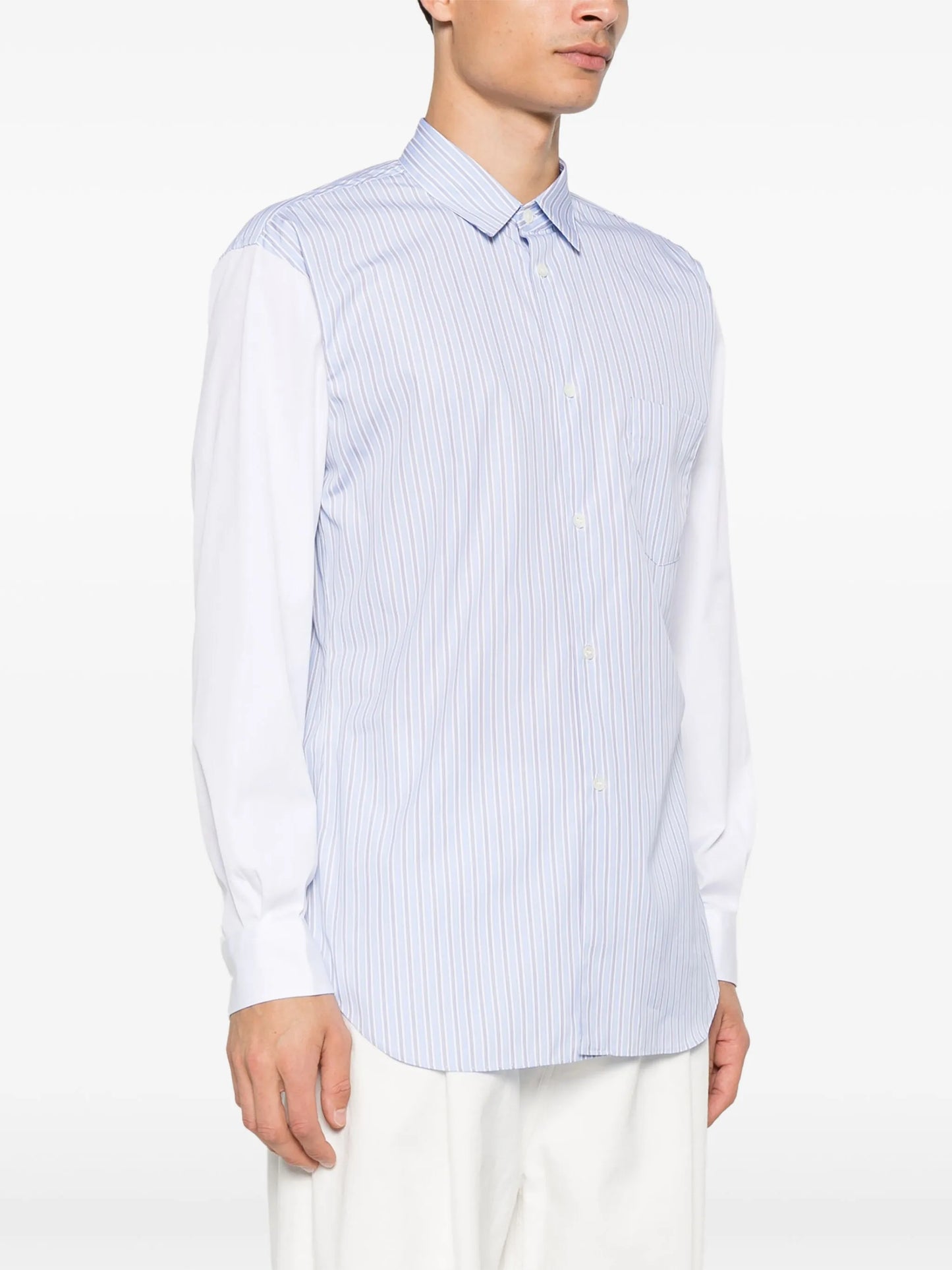 halo-stripe shirt