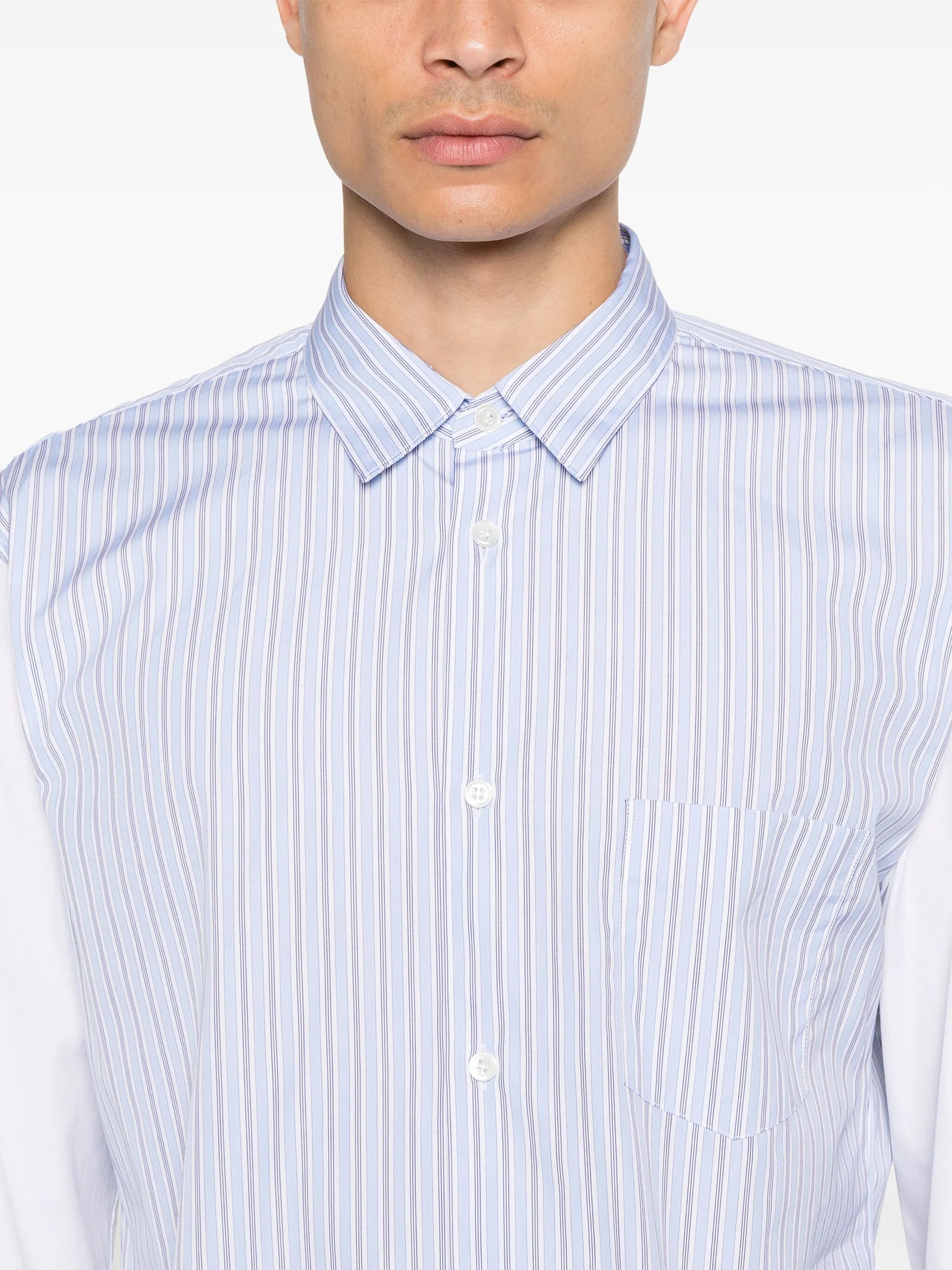 halo-stripe shirt