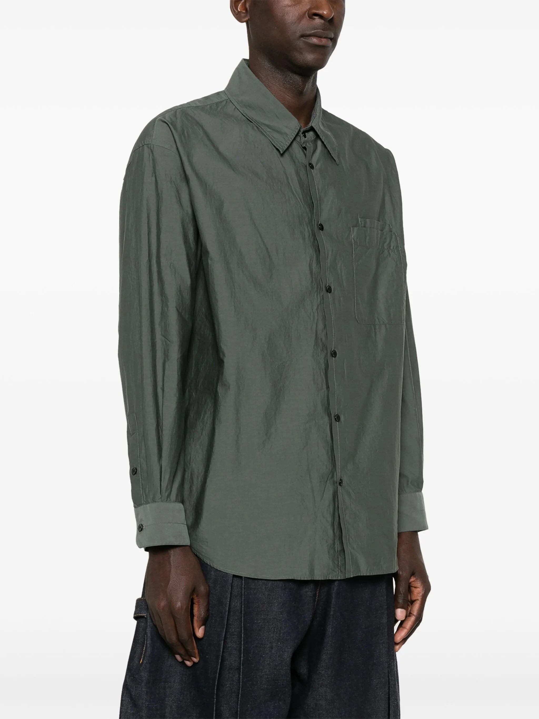 double-pocket long-sleeve shirt