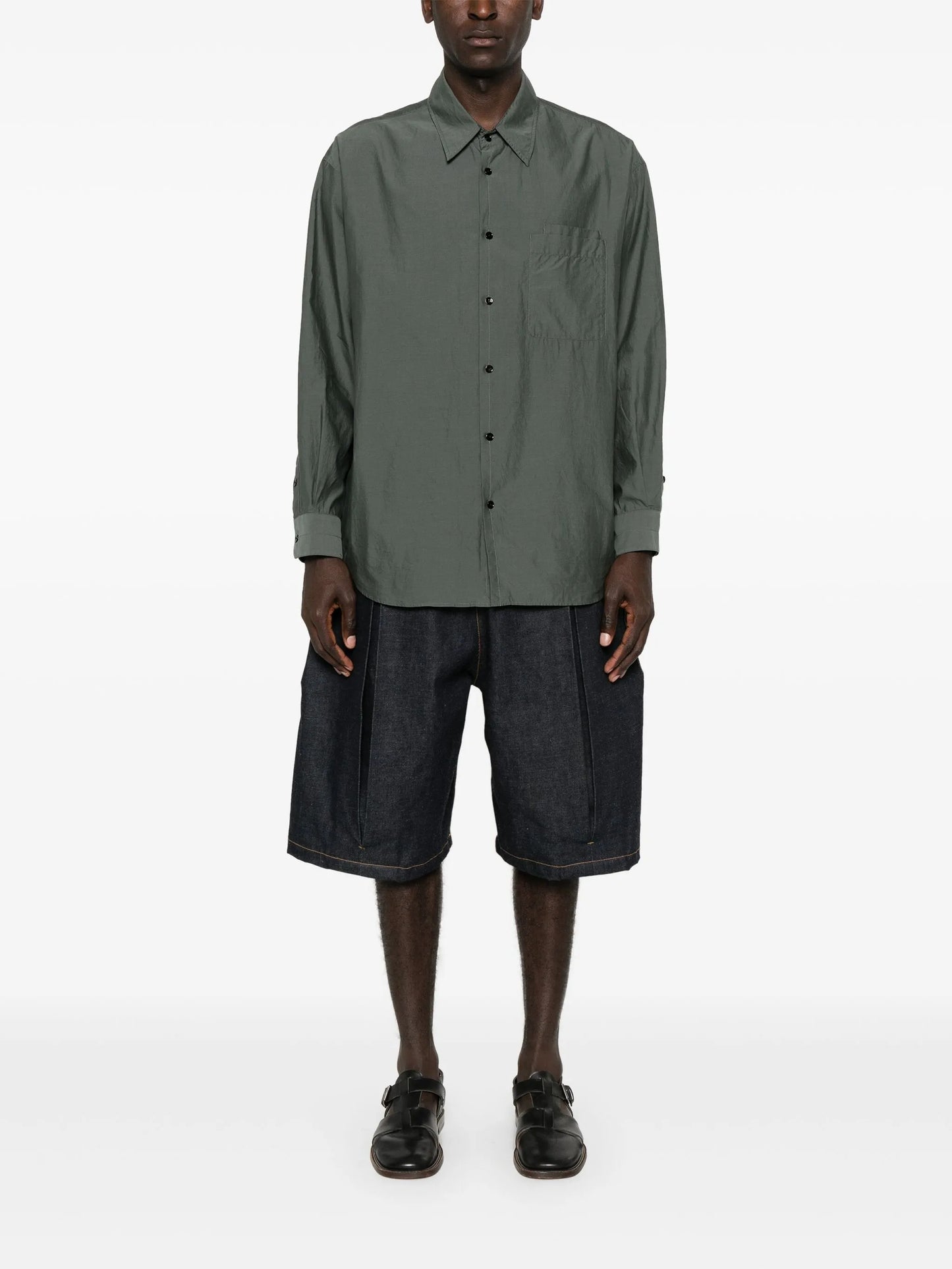 double-pocket long-sleeve shirt