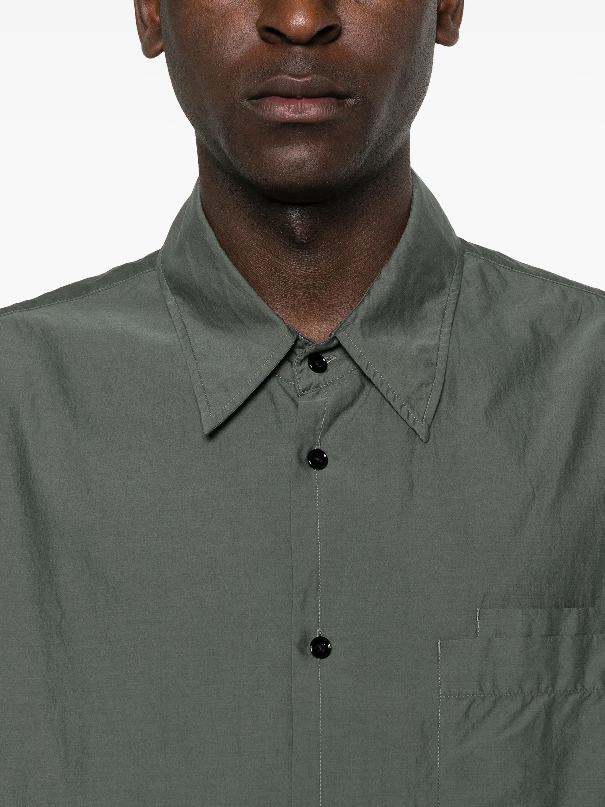double-pocket long-sleeve shirt