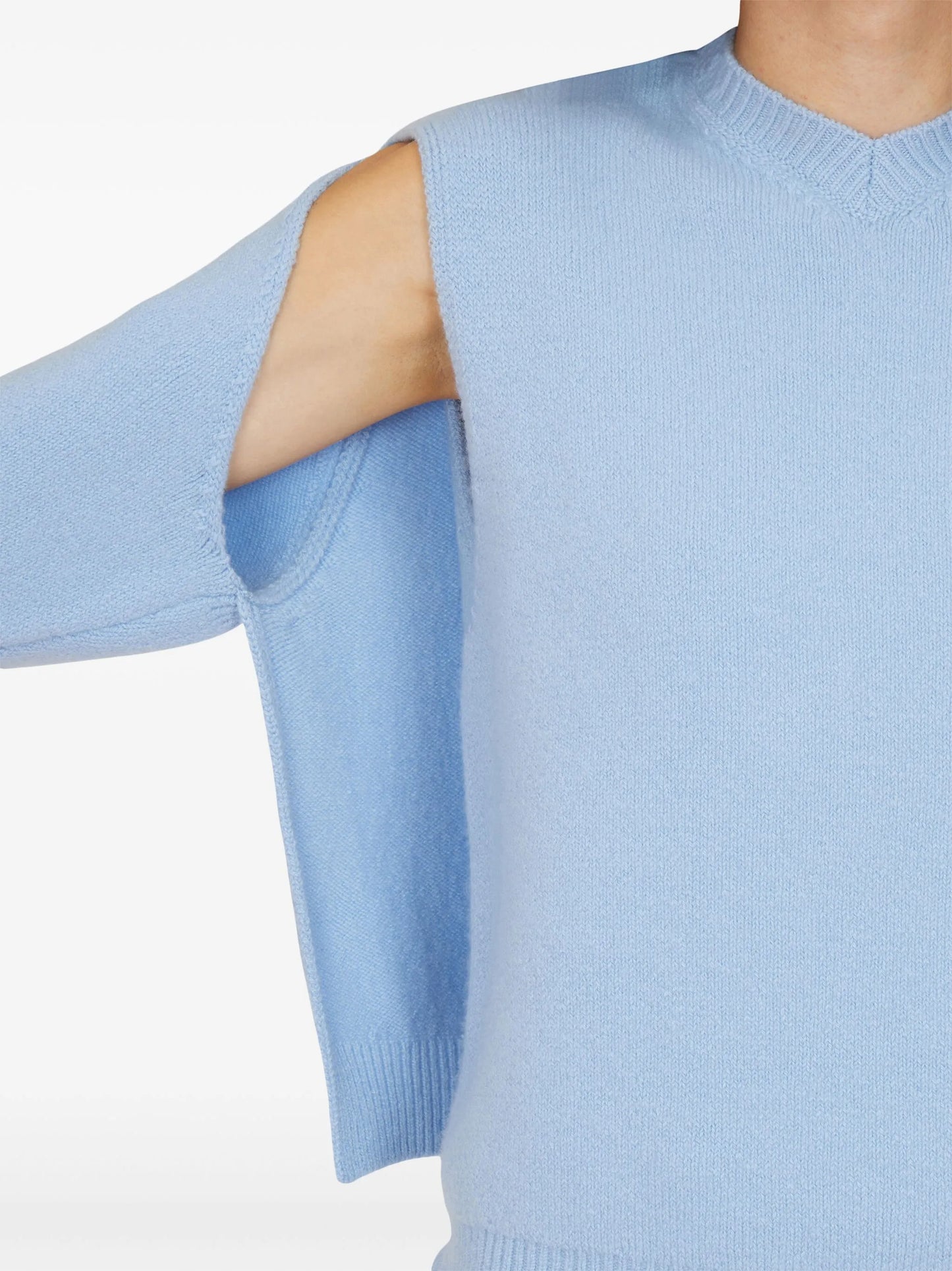 layered cashmere sweater