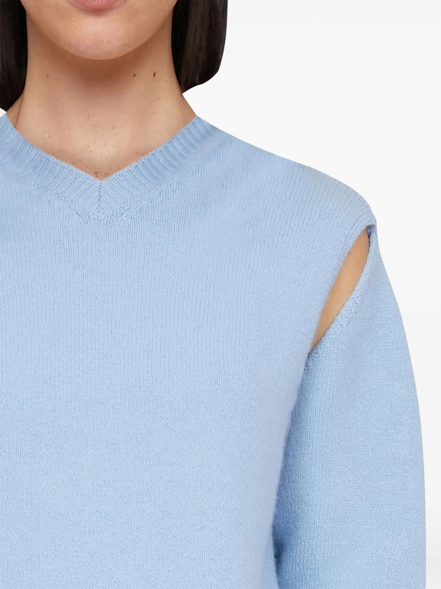 layered cashmere sweater