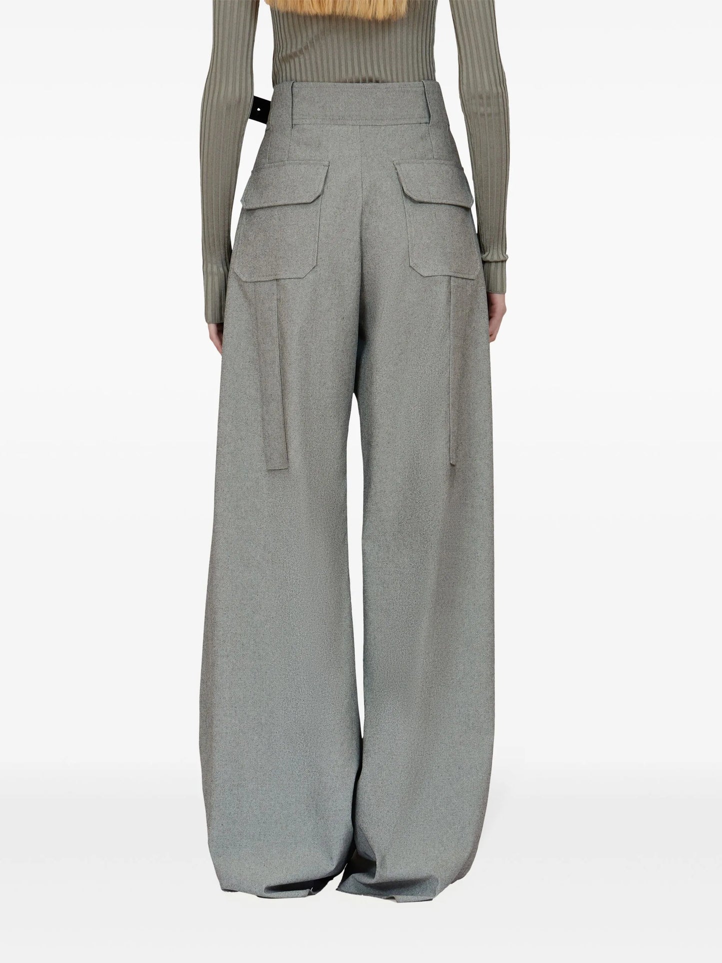 canvas palazzo trousers