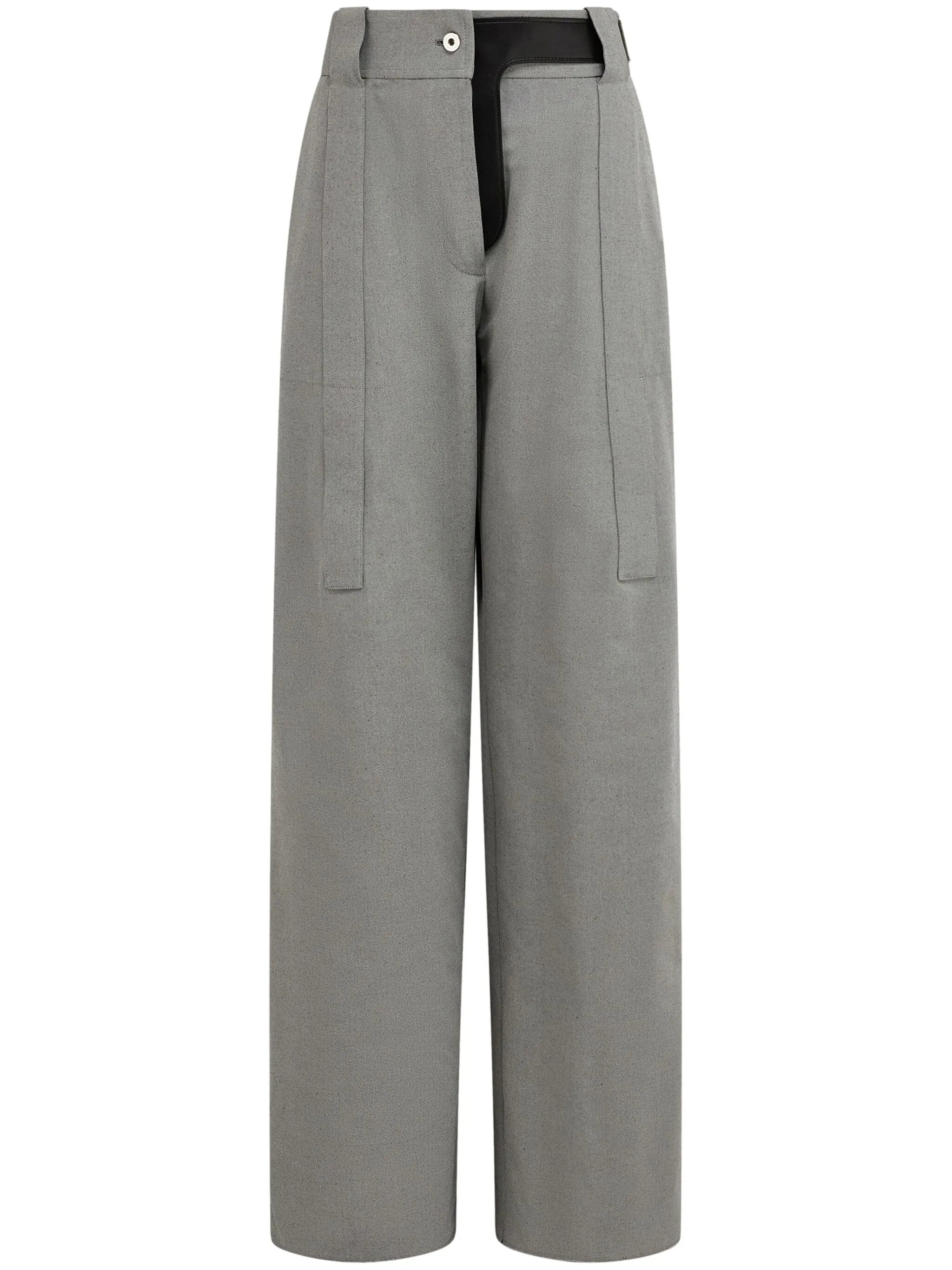 canvas palazzo trousers