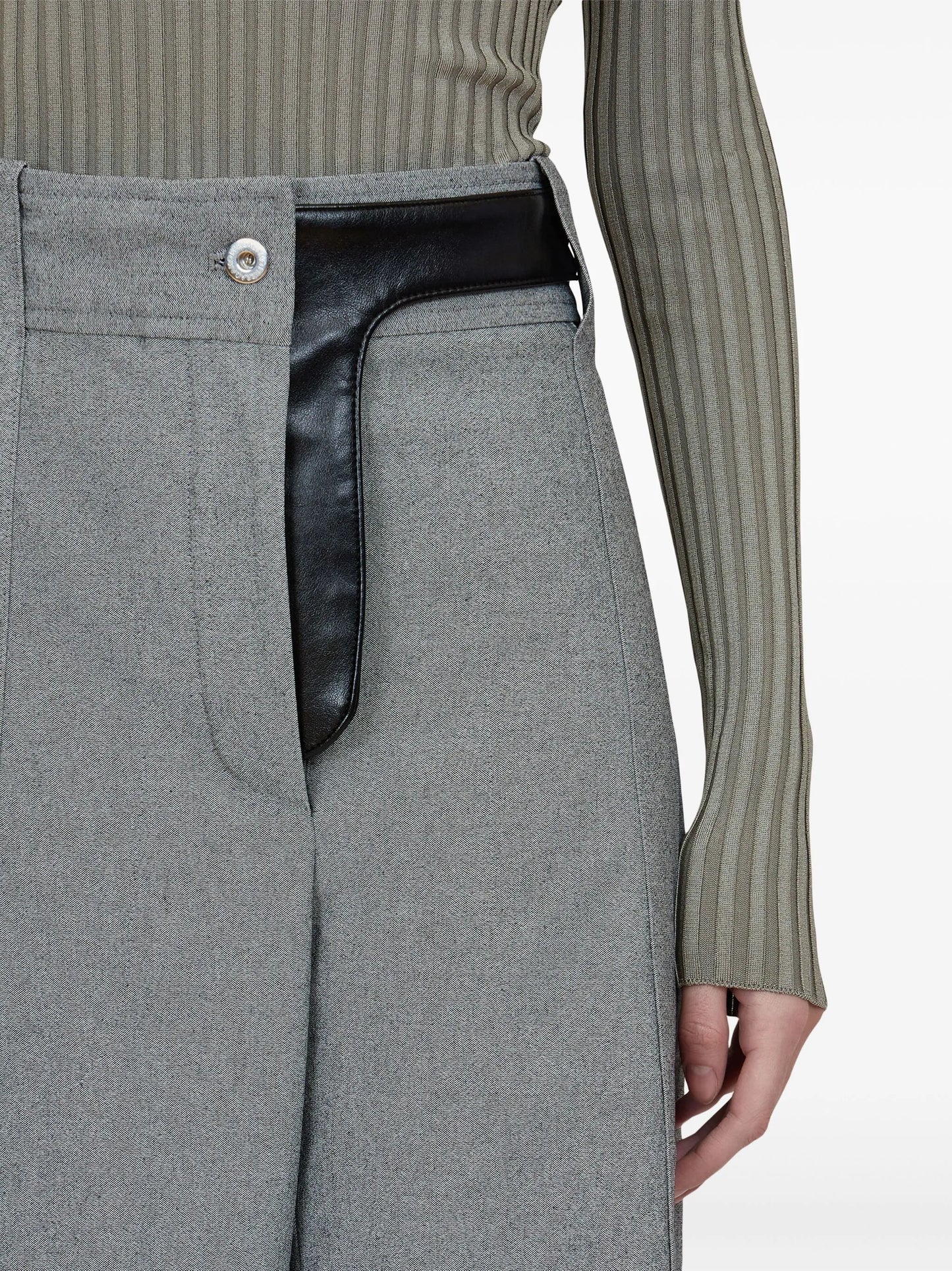canvas palazzo trousers