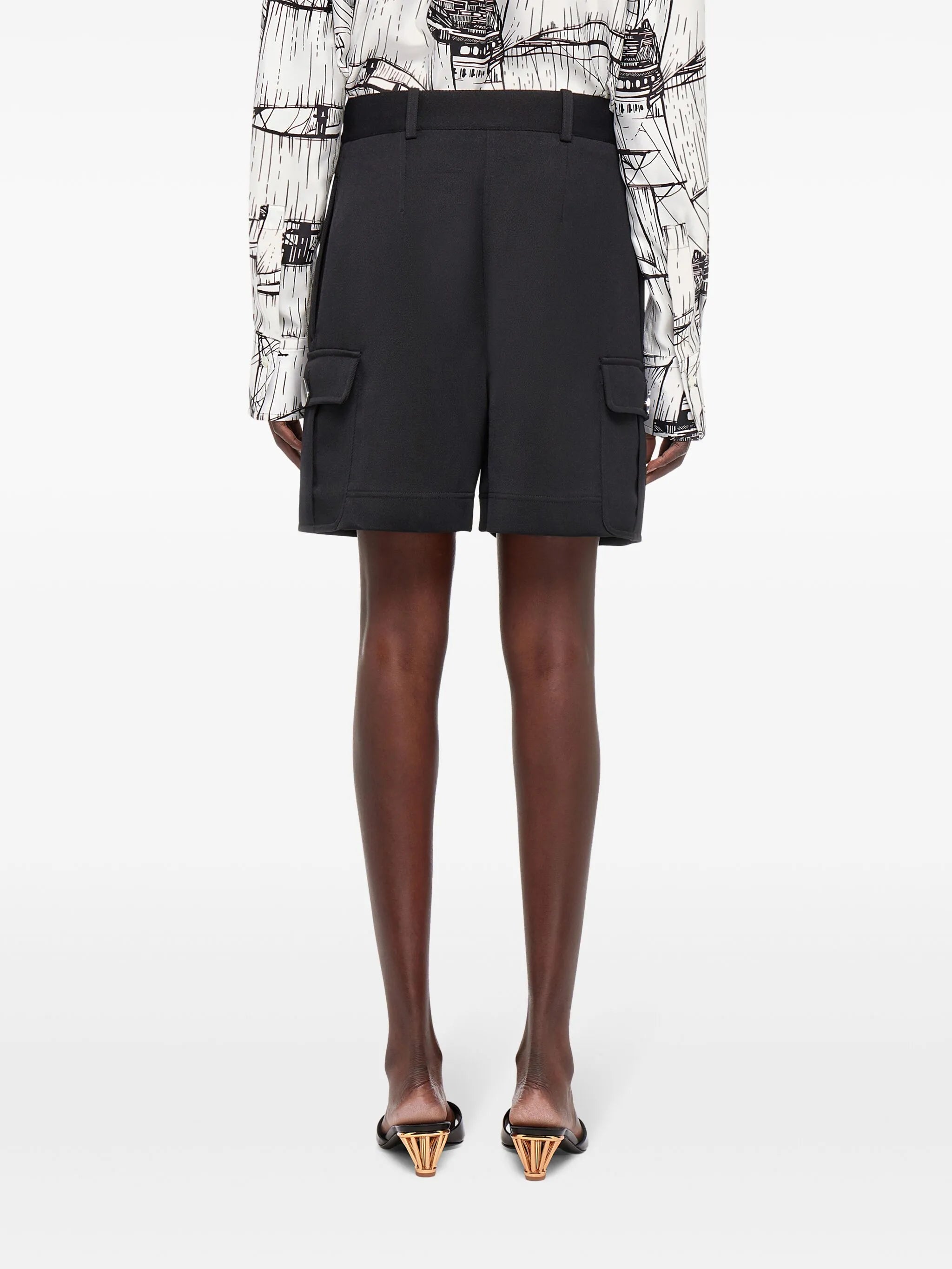 virgin wool utility shorts