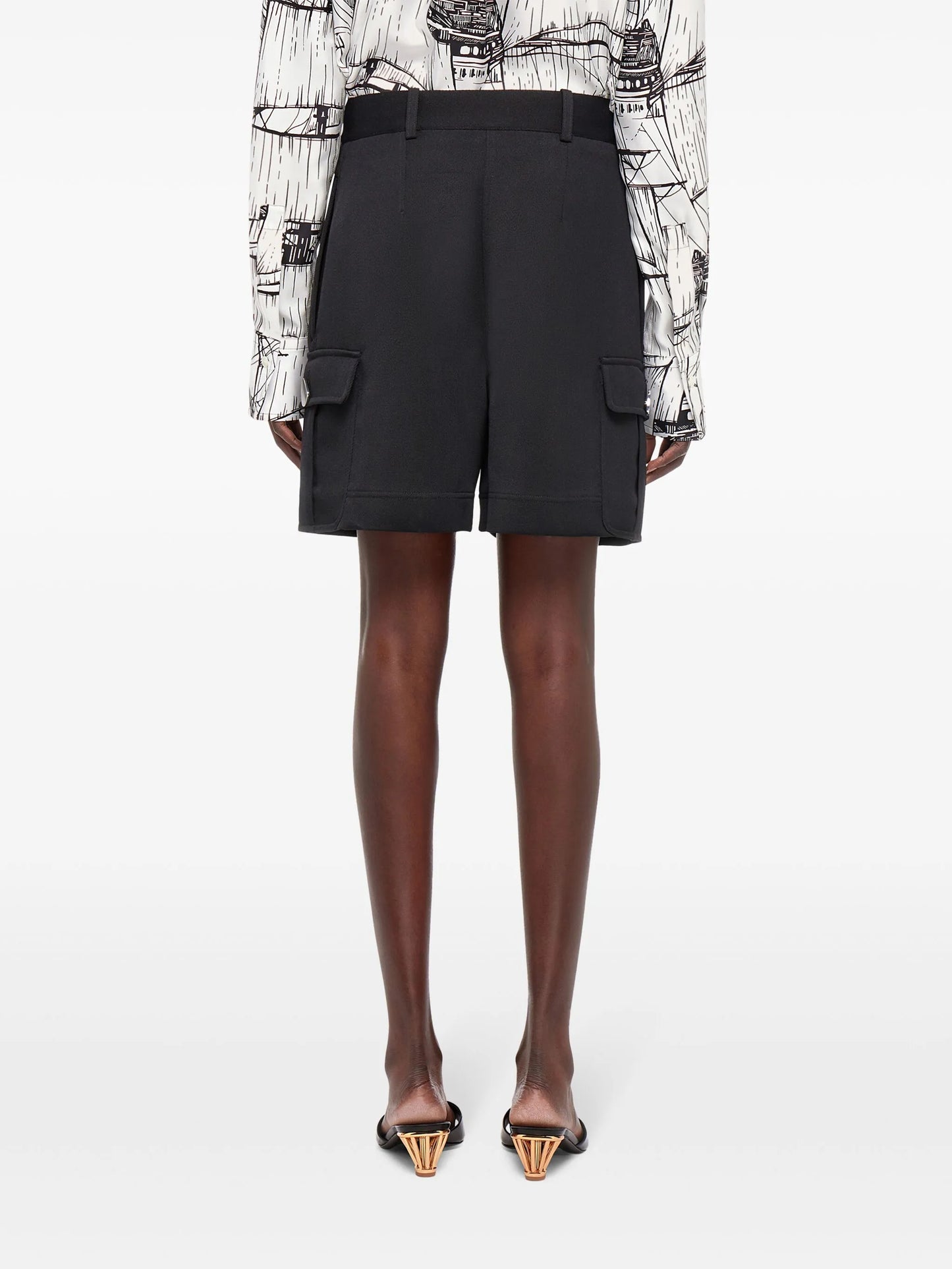 virgin wool utility shorts