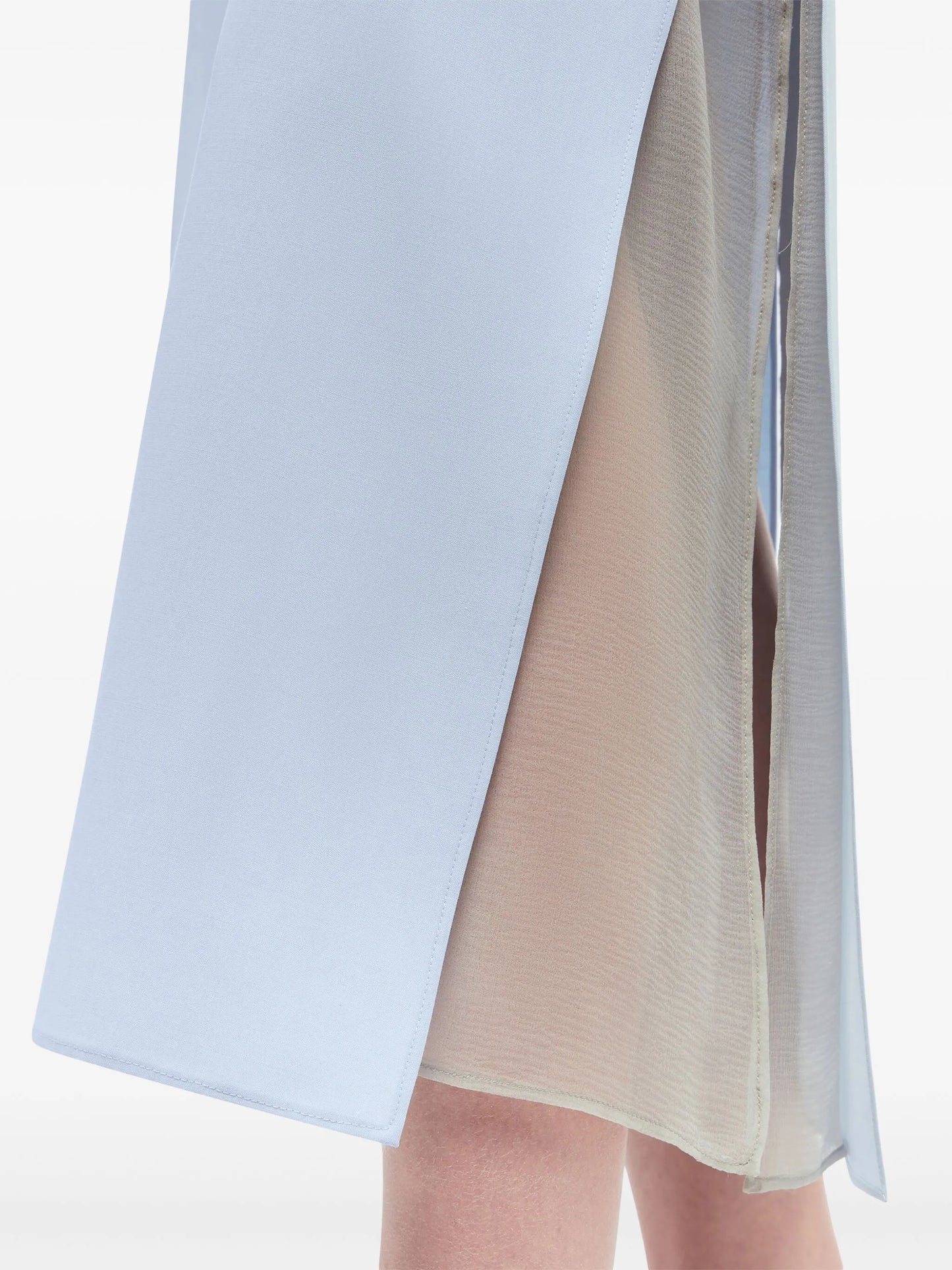 layered midi skirt