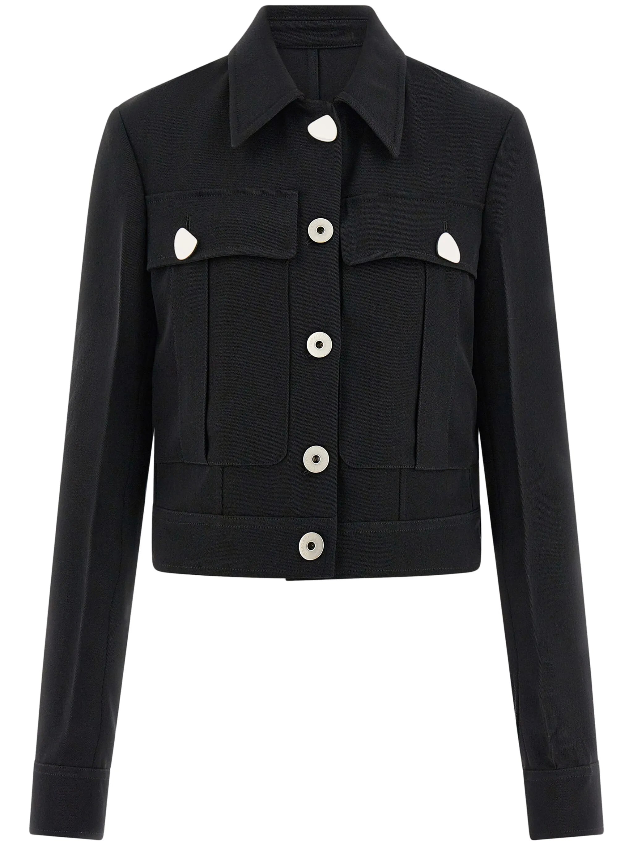 trucker style wool jacket