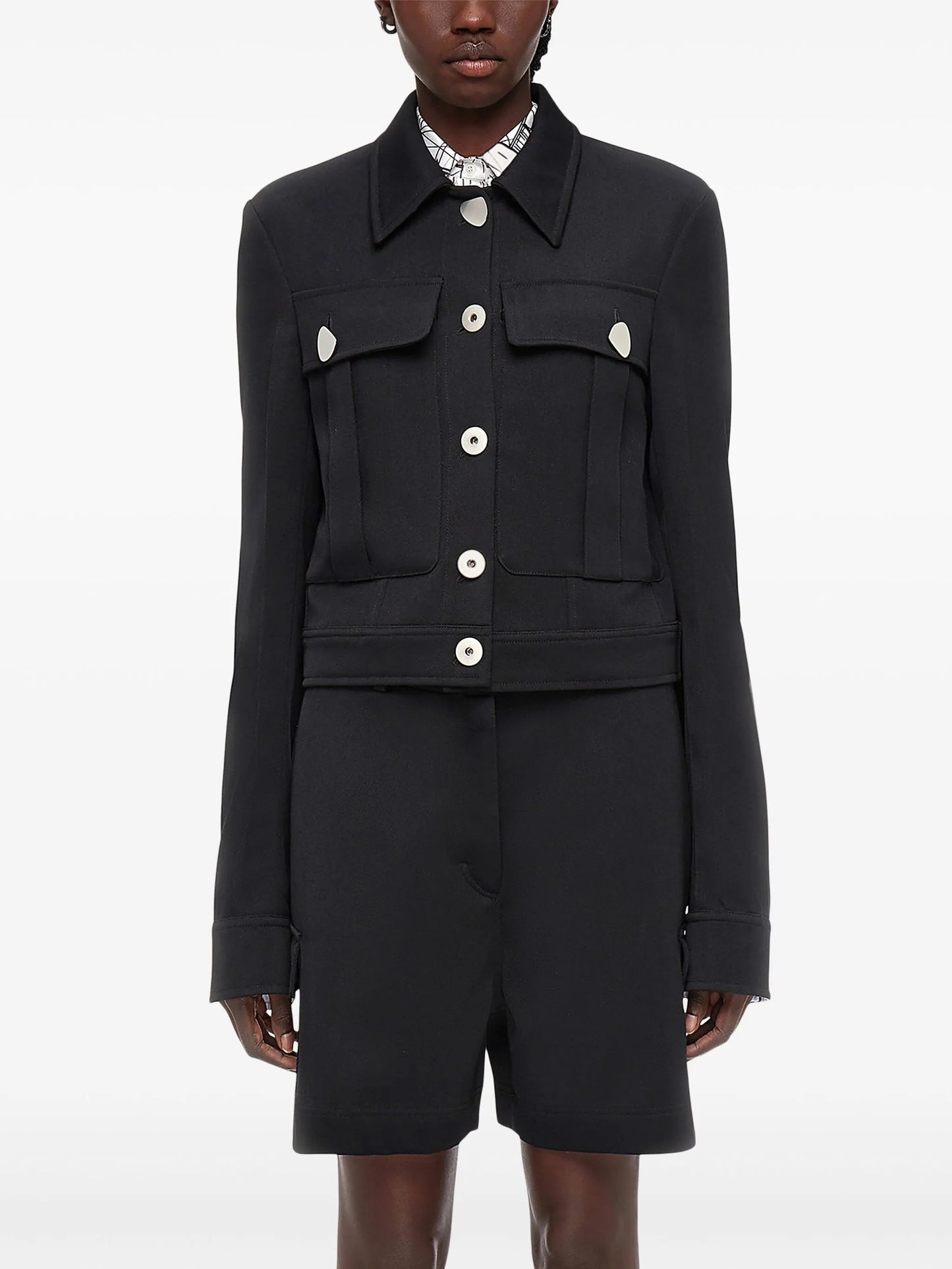 trucker style wool jacket