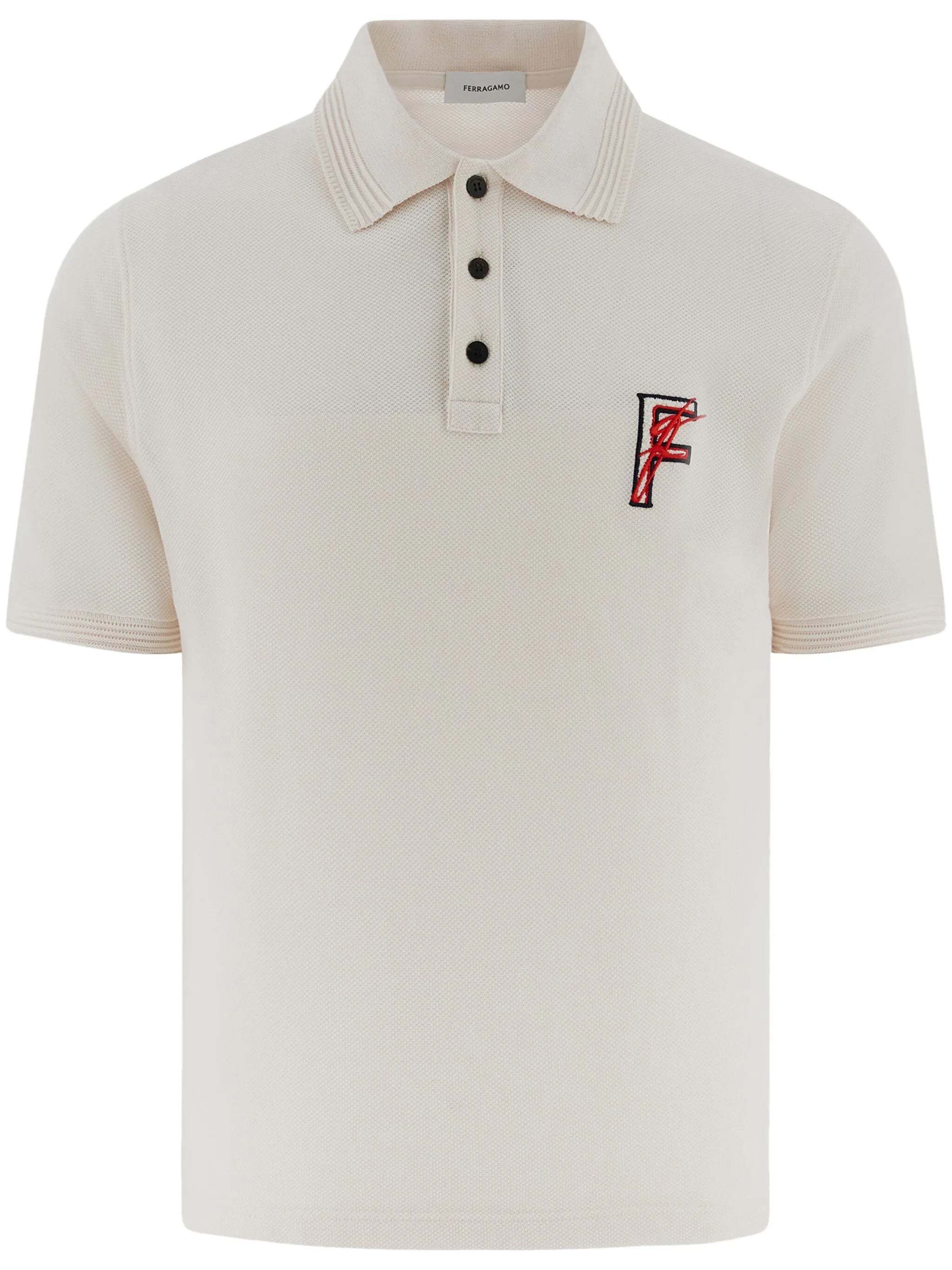 logo-embroidered polo shirt