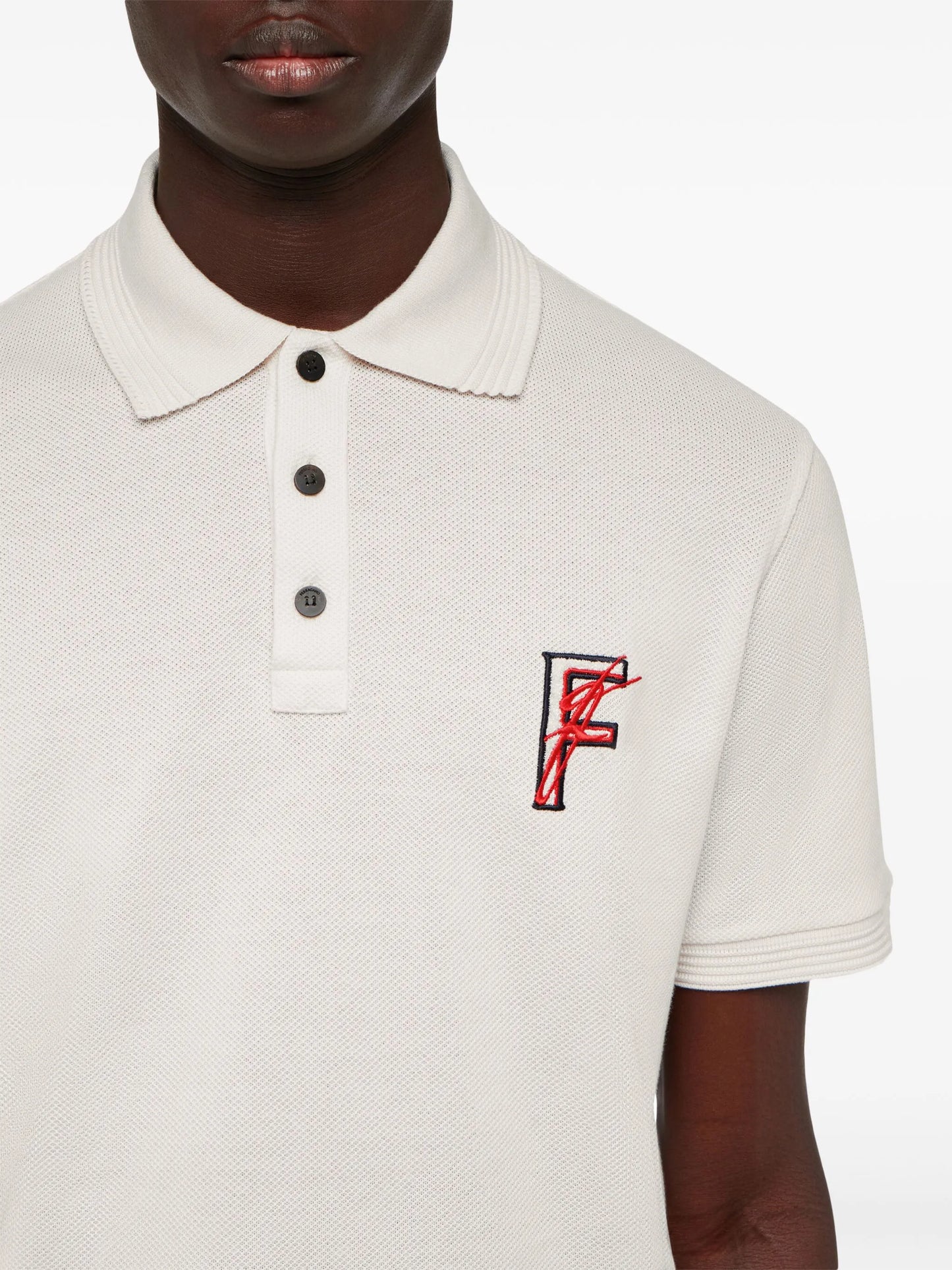 logo-embroidered polo shirt