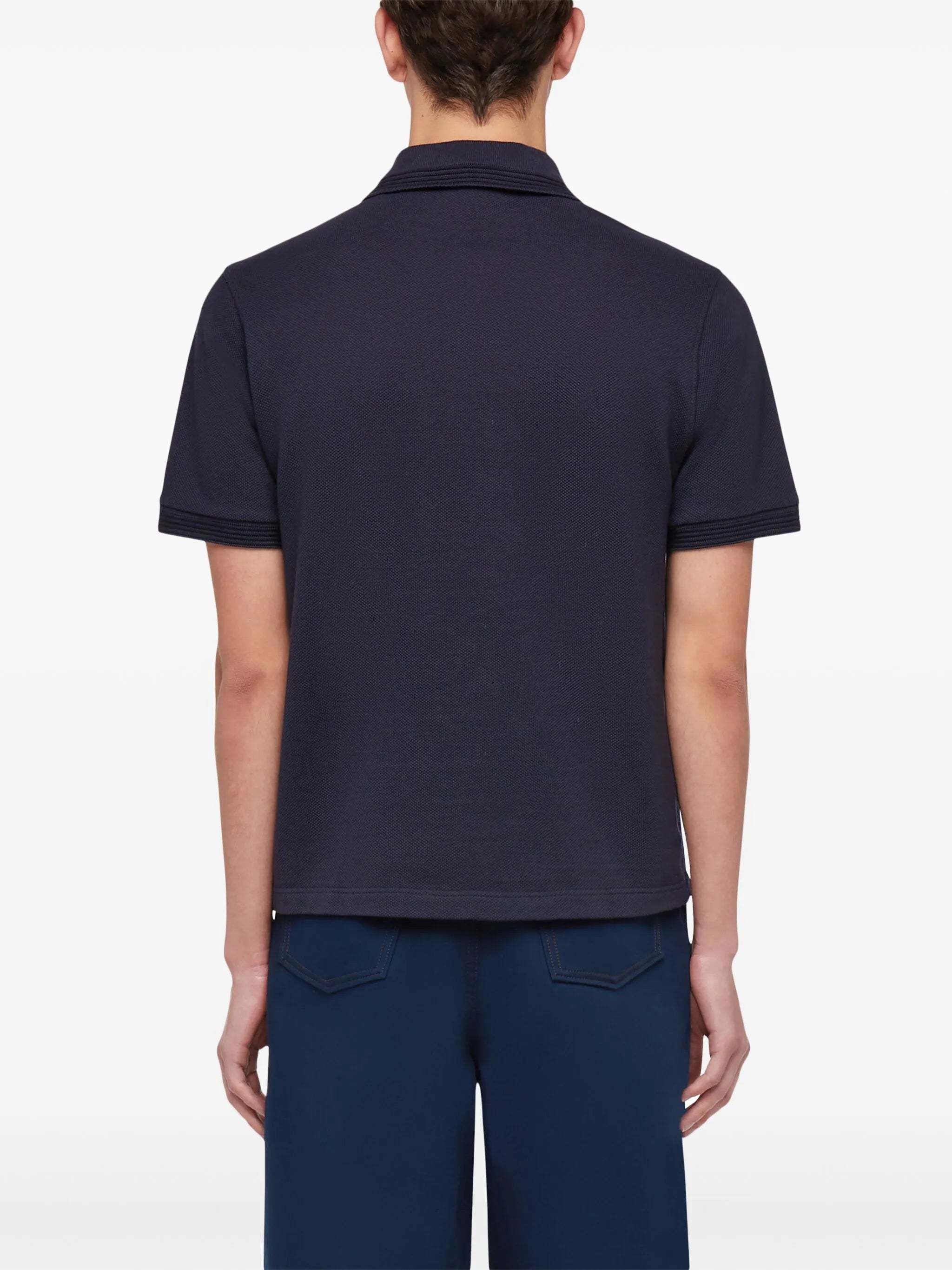 logo-embroidered polo shirt