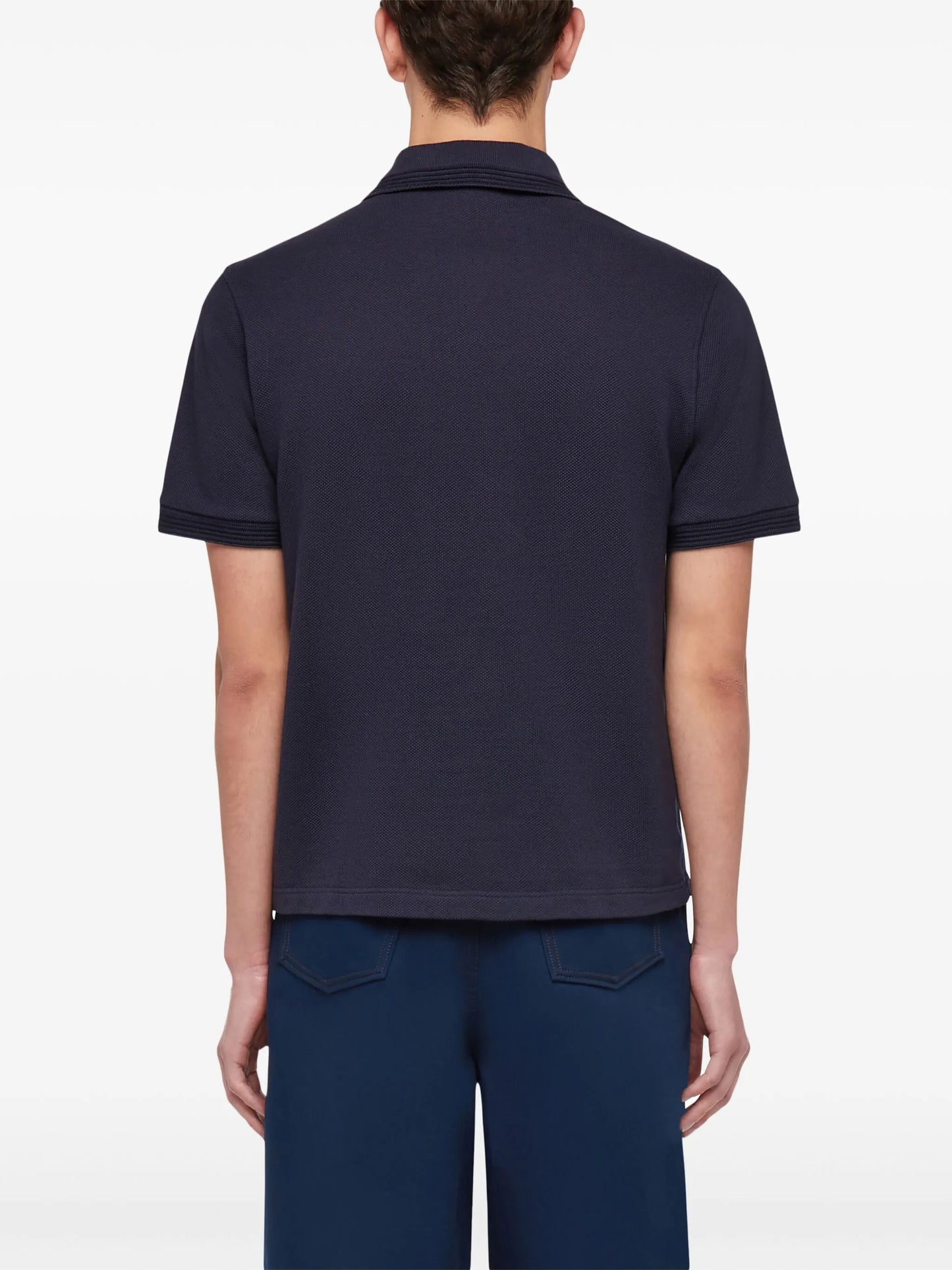 logo-embroidered polo shirt