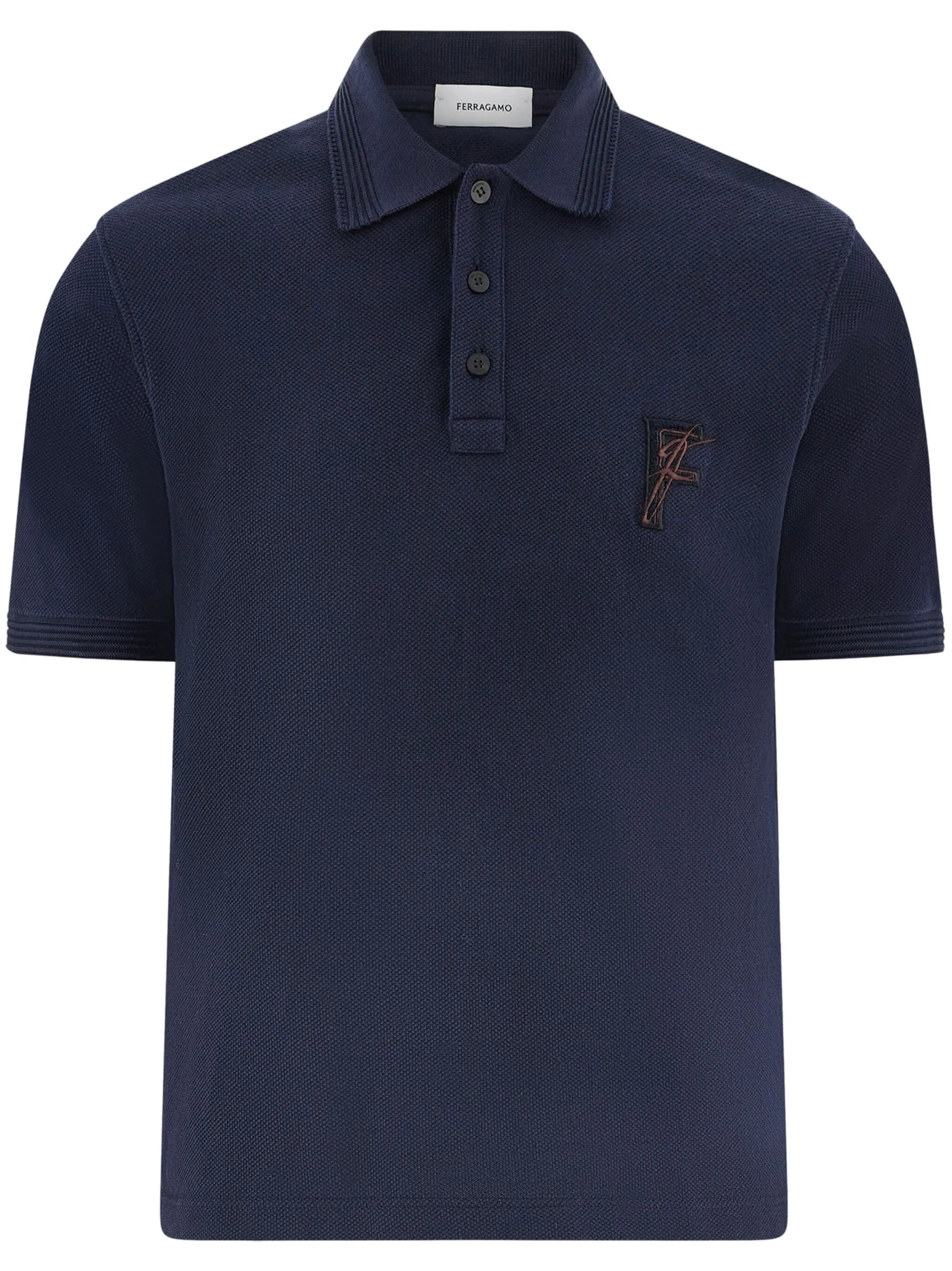 logo-embroidered polo shirt
