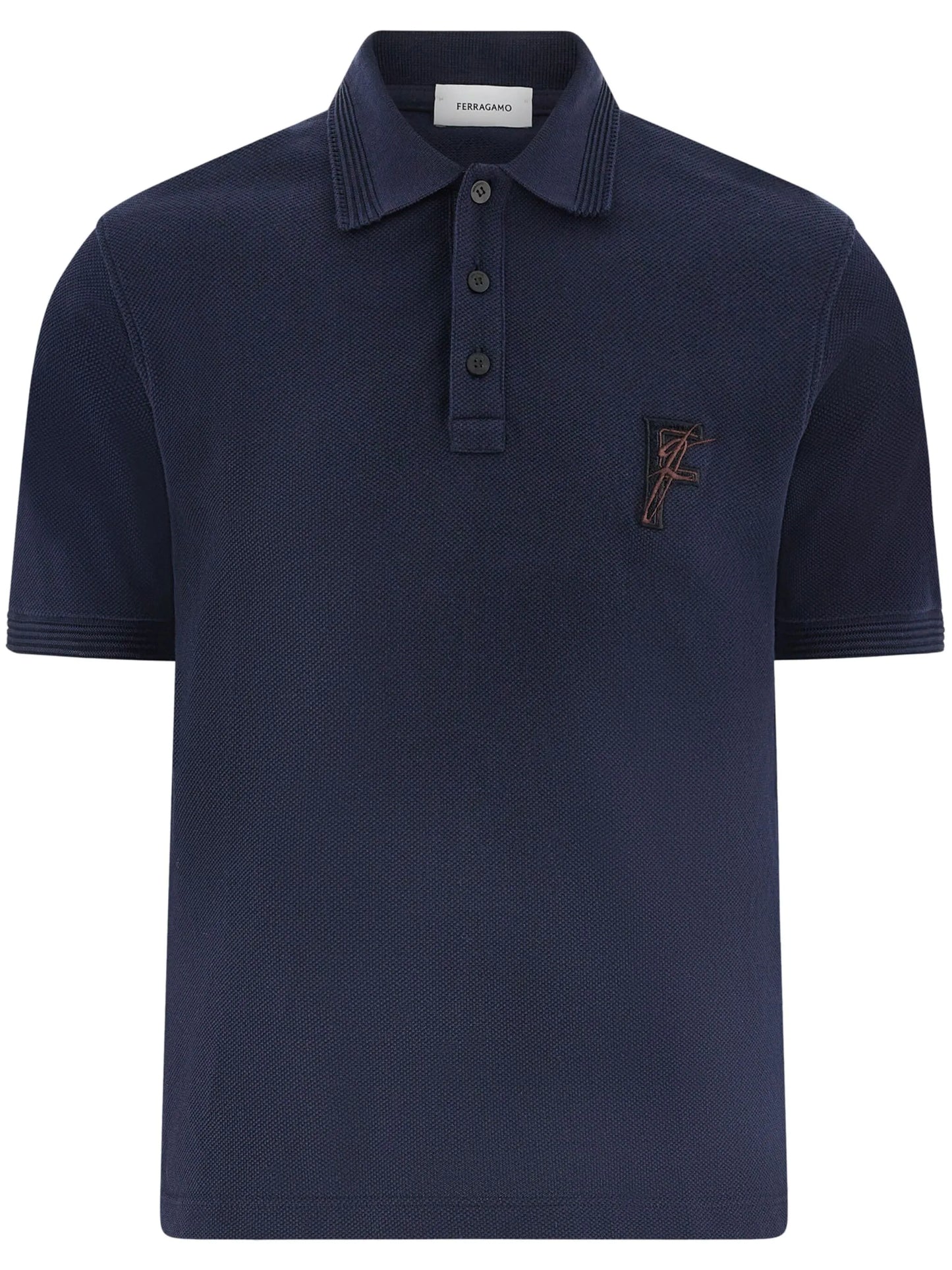 logo-embroidered polo shirt