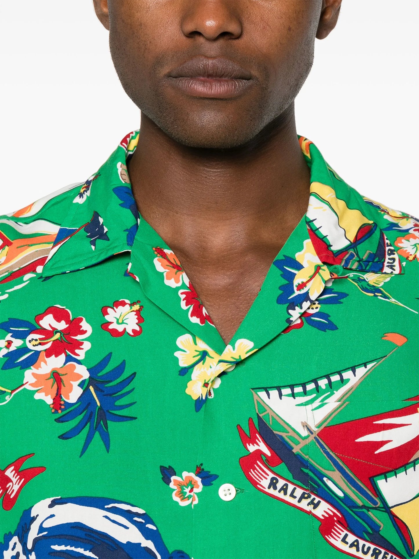 Polo Bear-print shirt