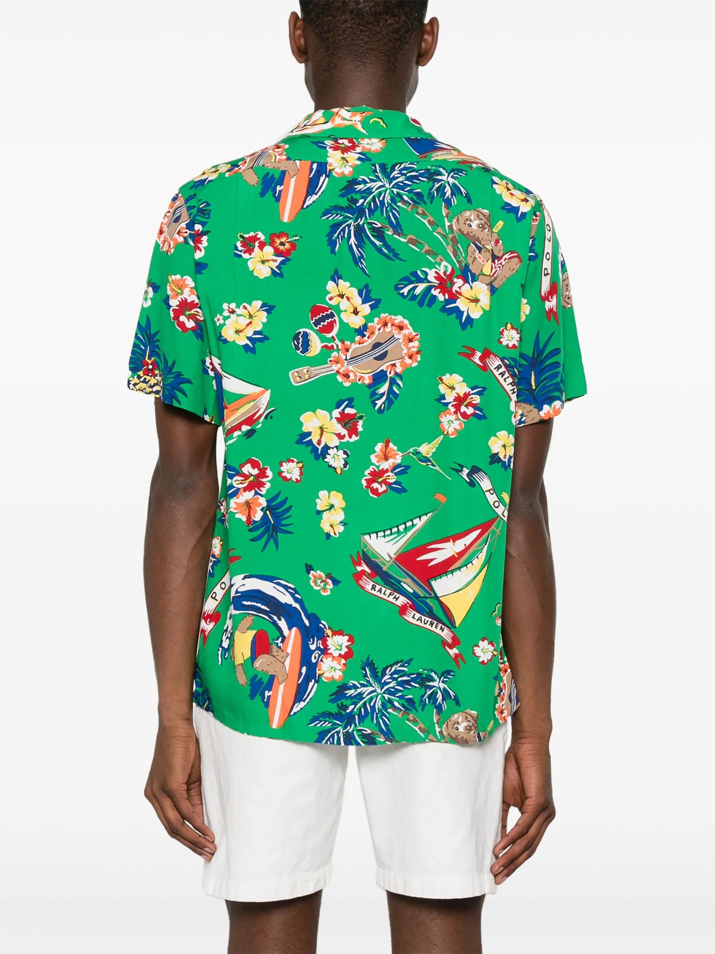 Polo Bear-print shirt