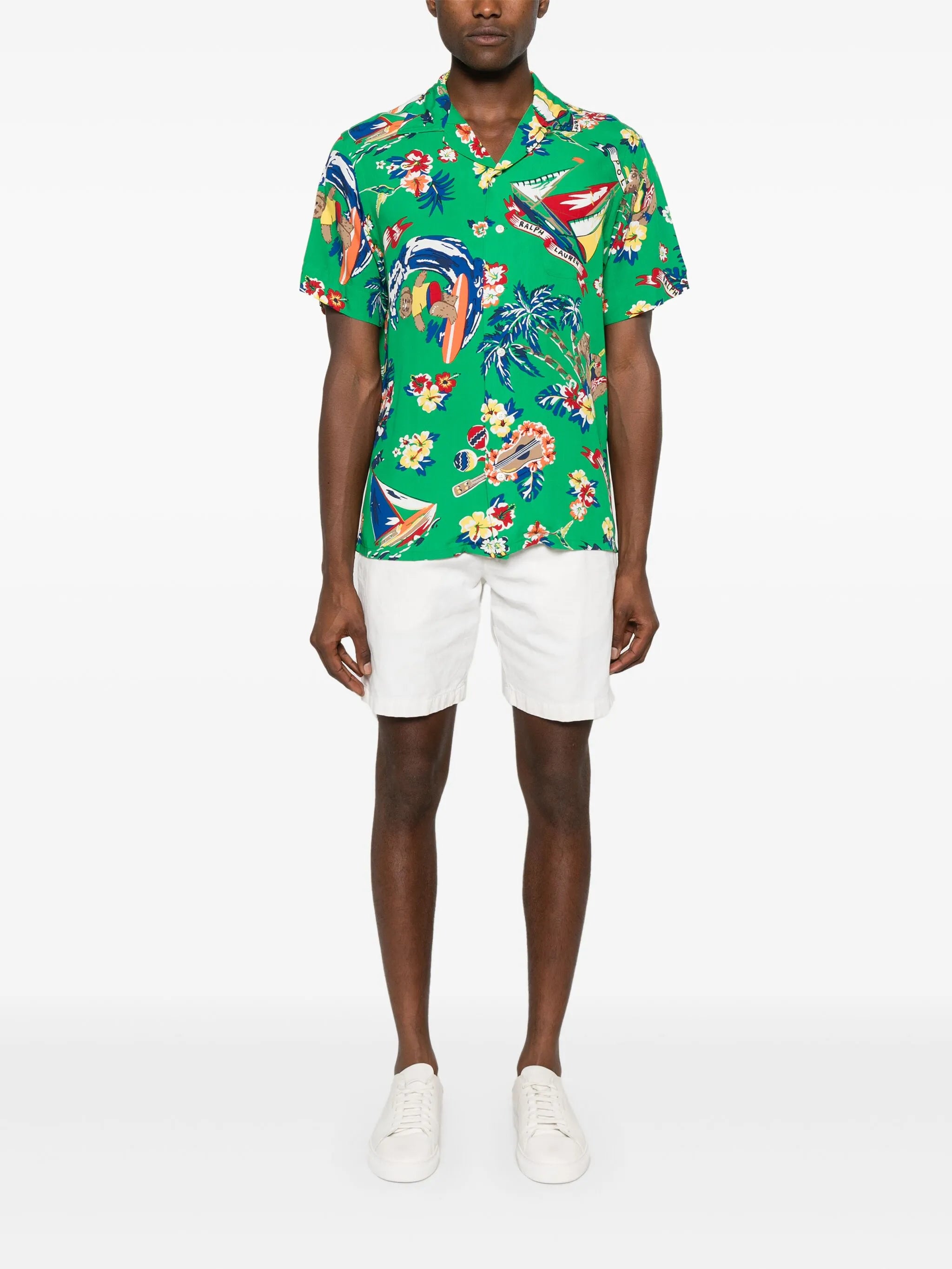 Polo Bear-print shirt