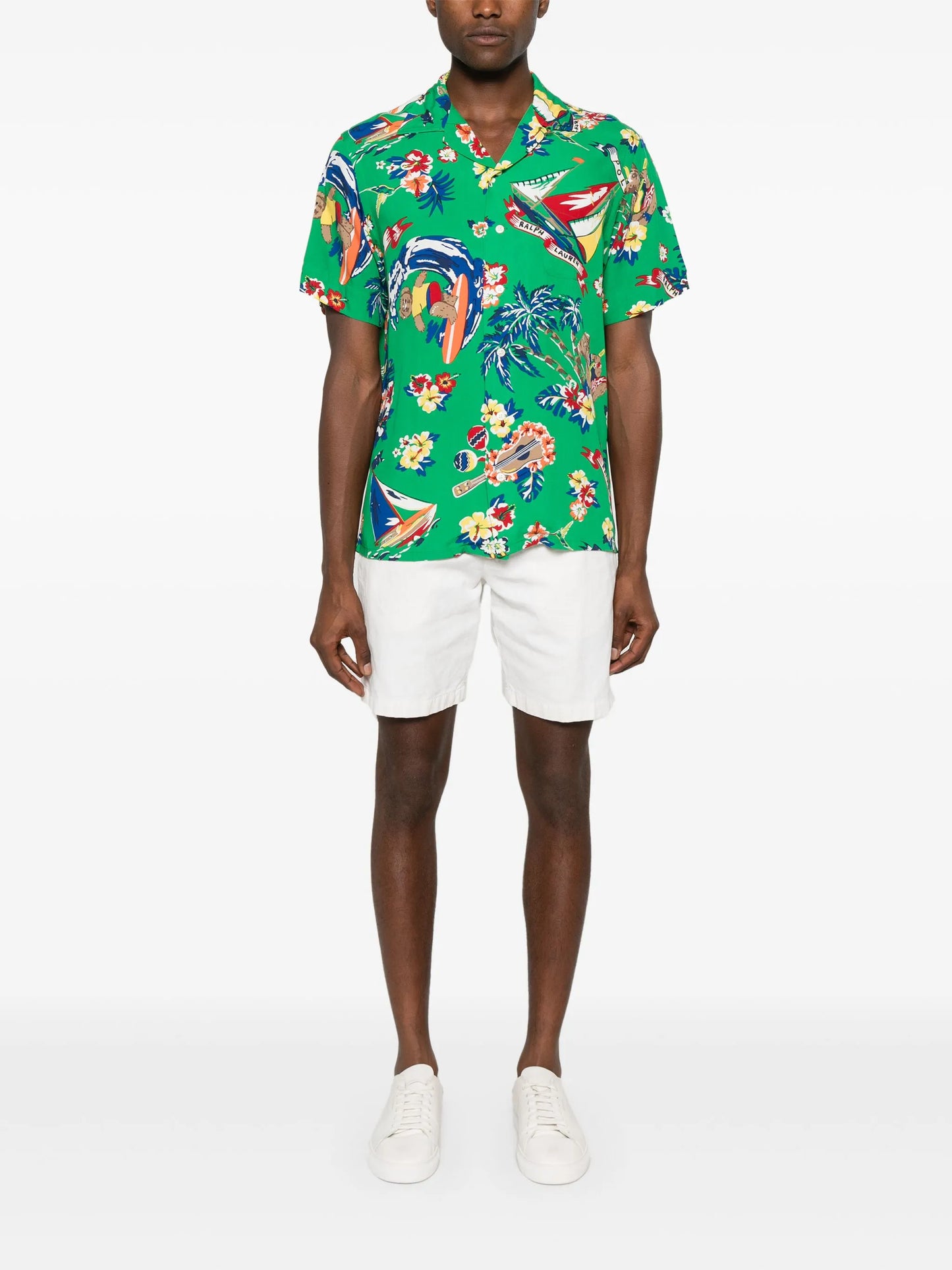 Polo Bear-print shirt